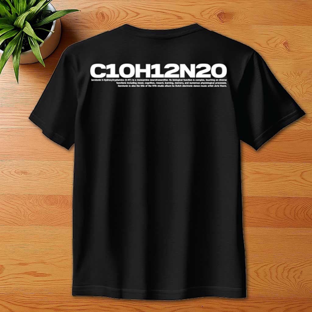 Joris Voorn Serotonin smile front print oversized t shirt in black-Joris Voorn-Essential Republik