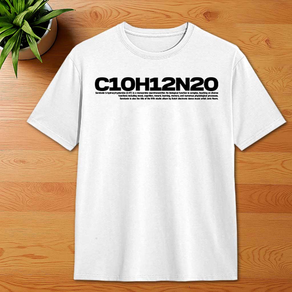 Joris Voorn Serotonin print oversized t shirt in white-Essential Republik-Essential Republik