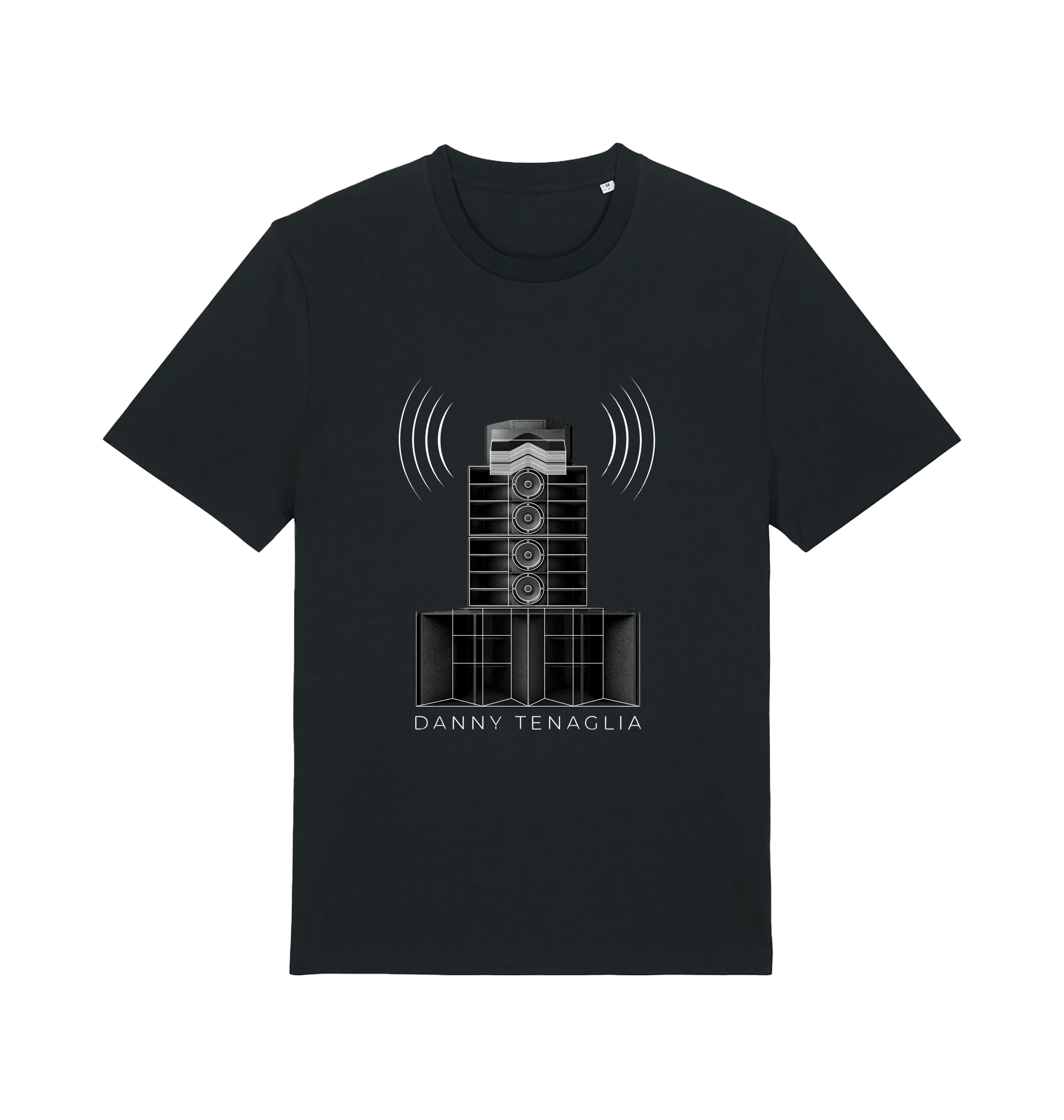 Danny Tenaglia STAX Speakers Front & Back Print Unisex Organic T Shirt-Essential Republik-Essential Republik