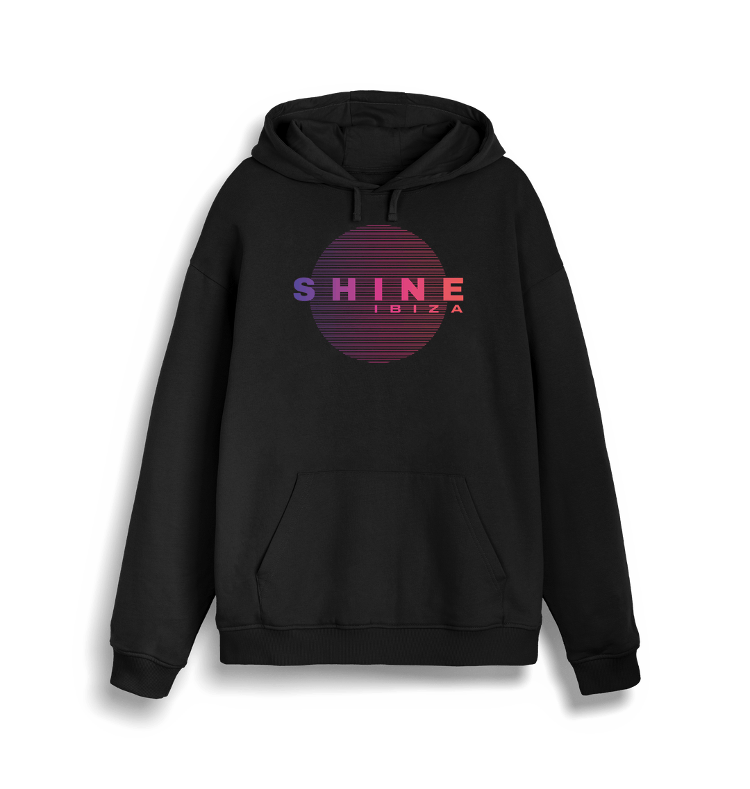 Shine Ibiza Circle Logo Print Unisex Hoodie-Essential Republik-Essential Republik