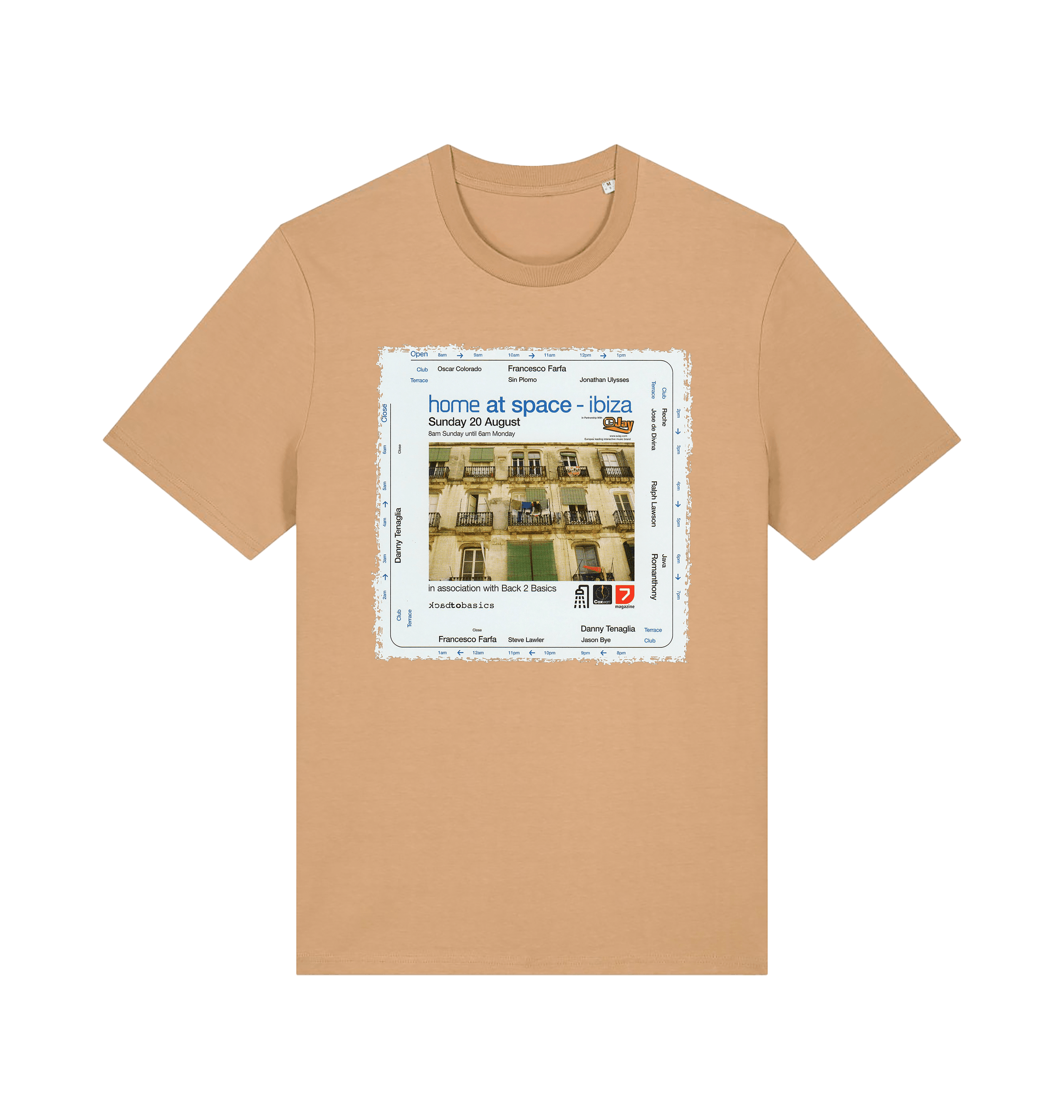 Danny Tenaglia Home At Space Ibiza Men's Organic T Shirt-Essential Republik-Essential Republik