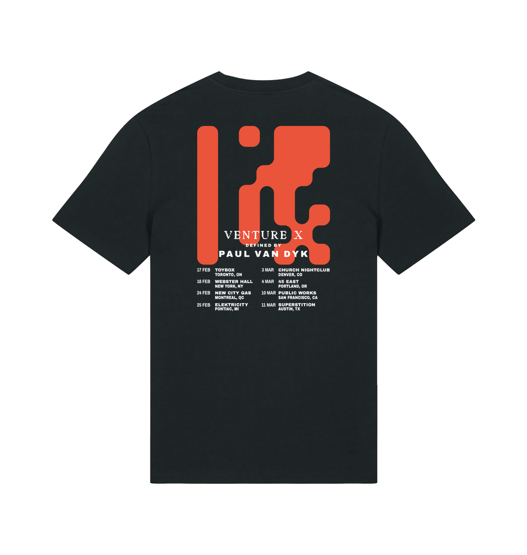 VENTURE X PvD Tour Unisex Organic T Shirt-Essential Republik-Essential Republik