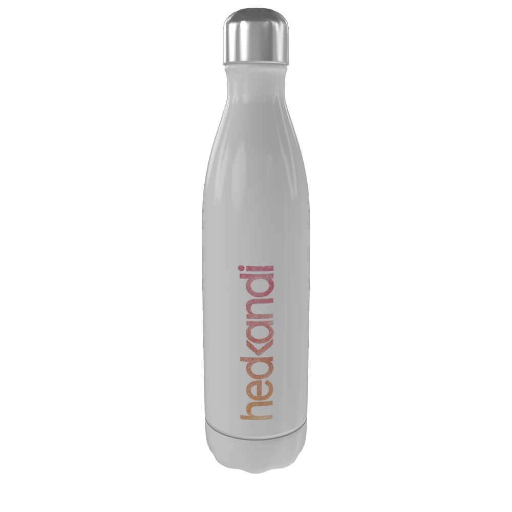 Hedkandi Distressed Vertical Logo Insulated Stainless Steel Water Bottle-Essential Republik-Essential Republik