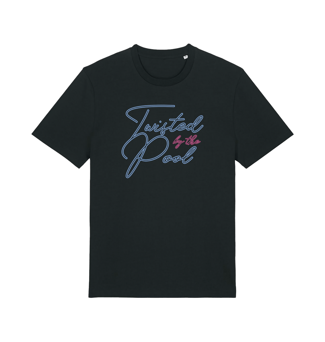 Hedkandi Twisted By The Pool Unisex Organic Black T Shirt-Essential Republik-Essential Republik