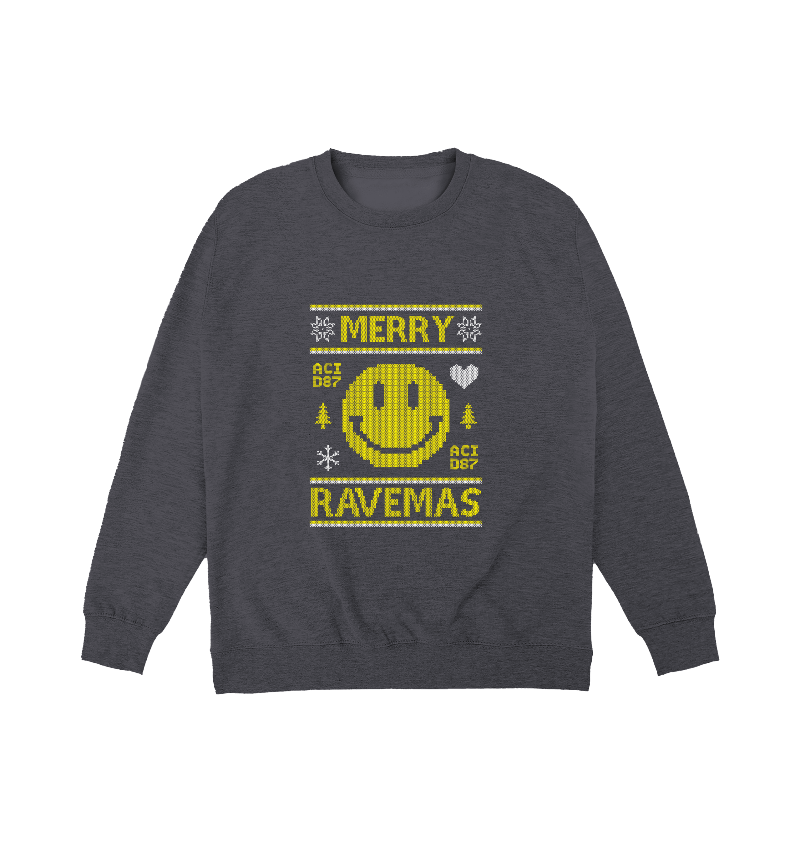 Acid87 Merry Ravemas Christmas Unisex Sweatshirt-Essential Republik-Essential Republik