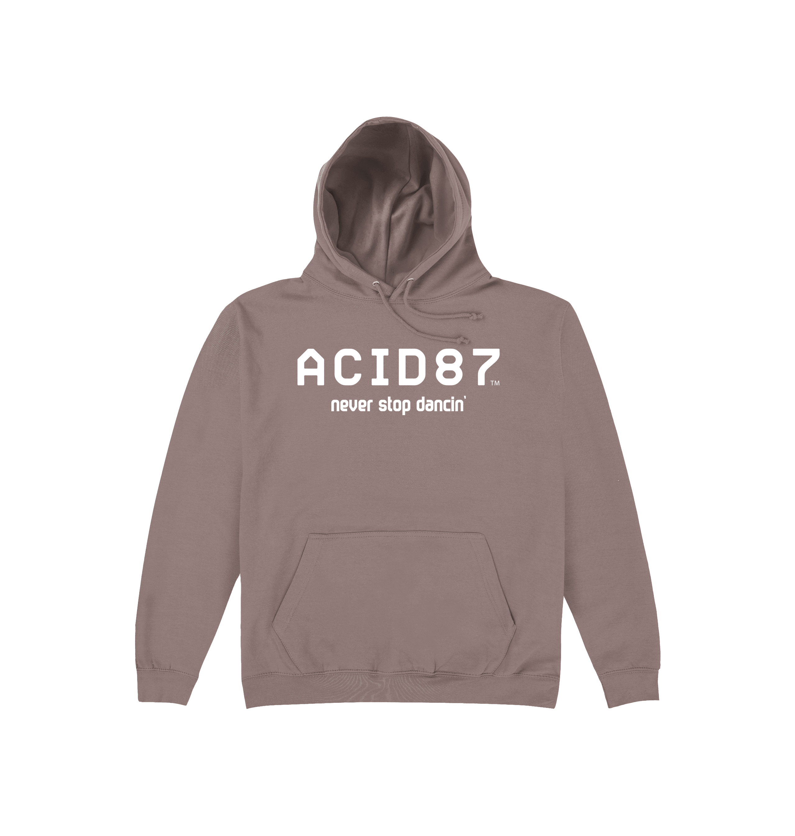 Acid87 Never Stop Dancin Logo Print Unisex Hoodie-Essential Republik-Essential Republik