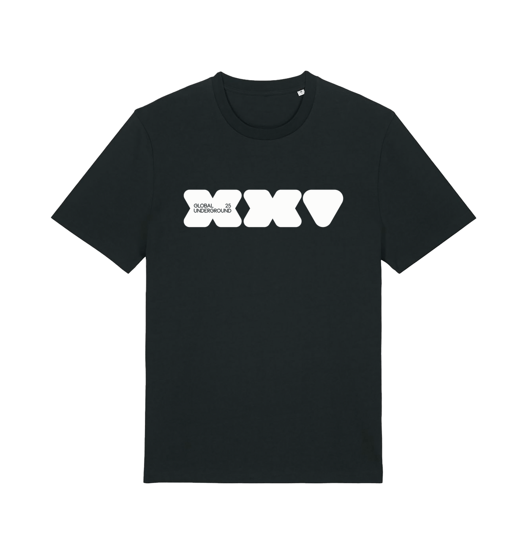 Global Underground XXV Logo Unisex Organic T Shirt-Essential Republik-Essential Republik