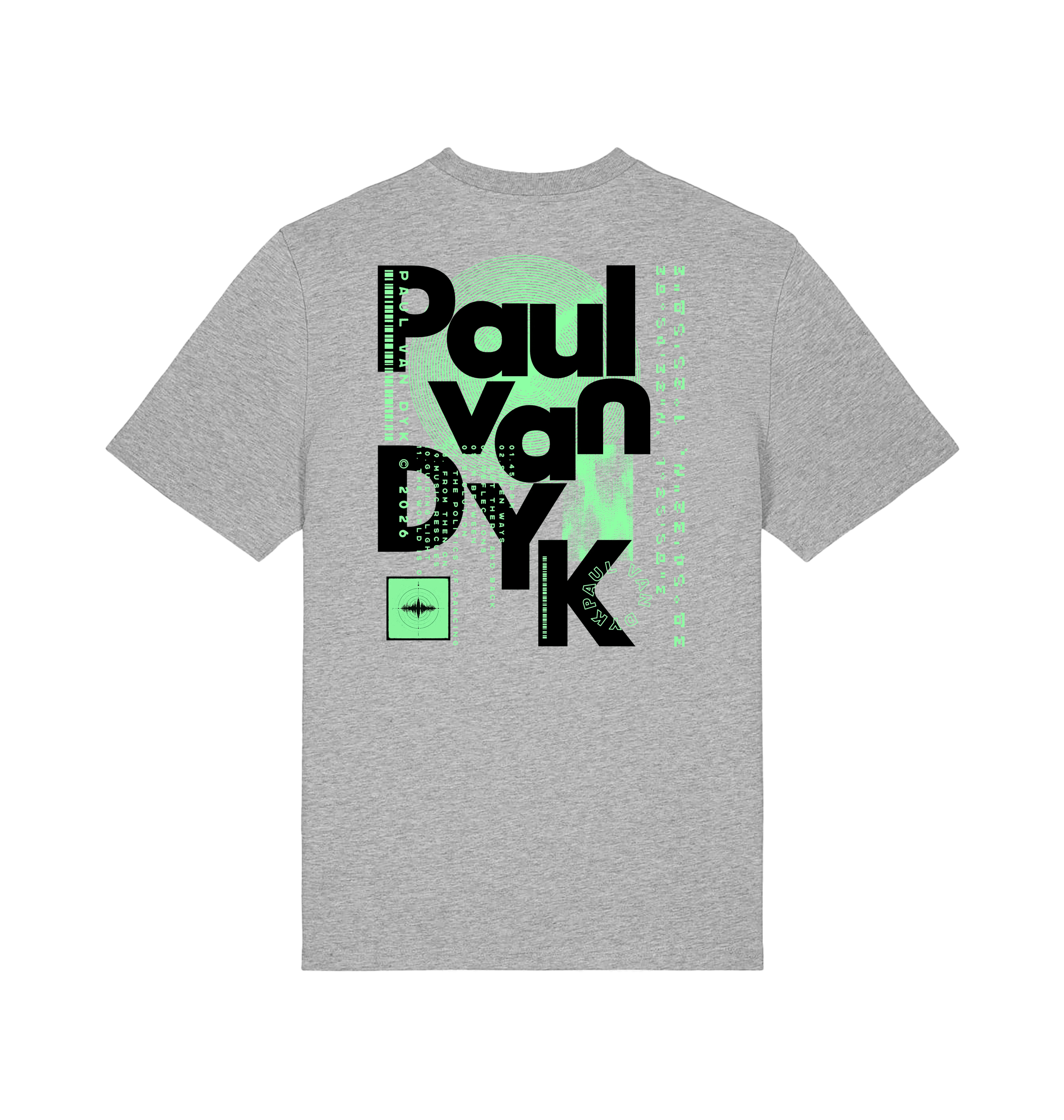 Paul Van Dyk mixed text unisex light t shirt-Essential Republik-Essential Republik