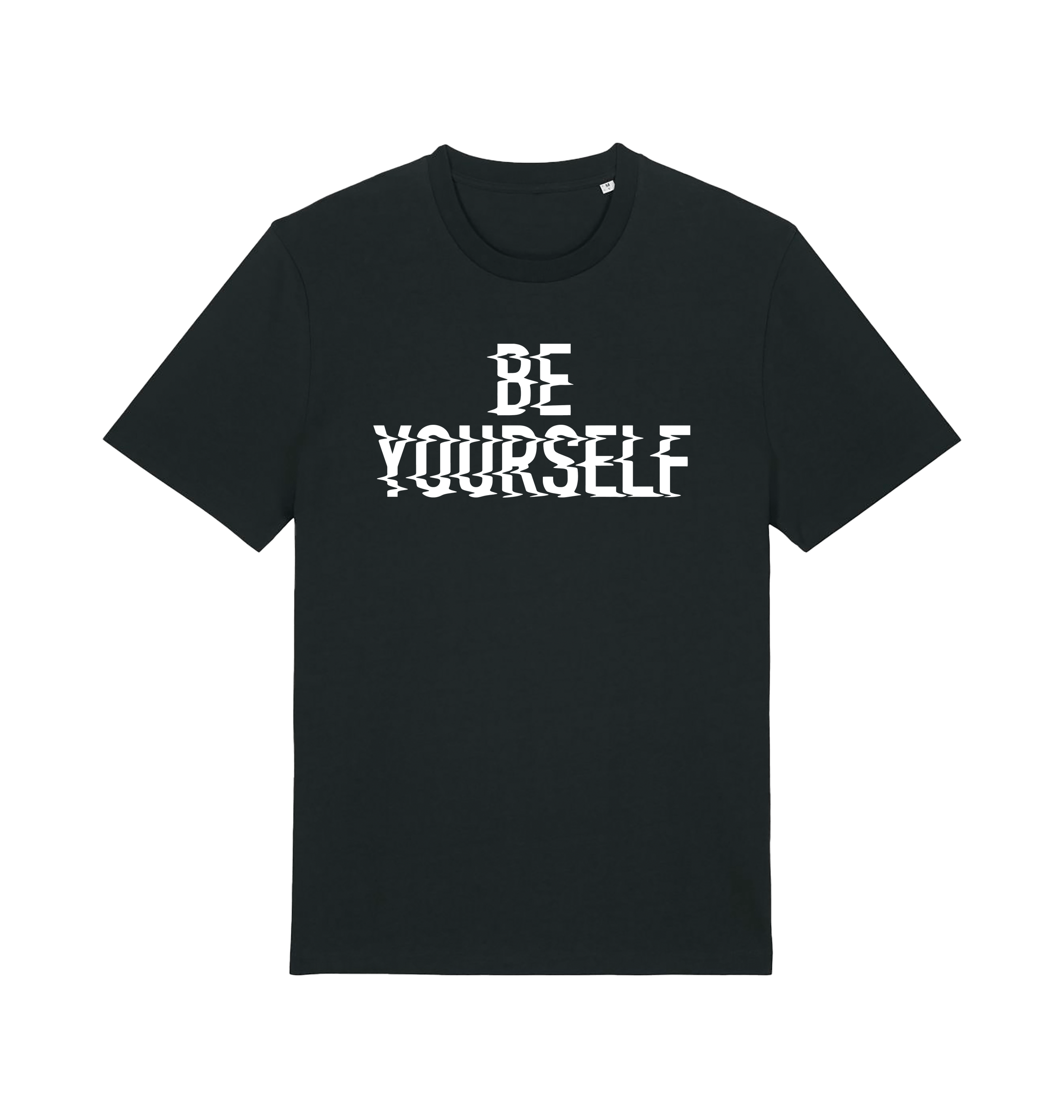 Danny Tenaglia Be Yourself Glitch Print Men's Organic T Shirt-Essential Republik-Essential Republik