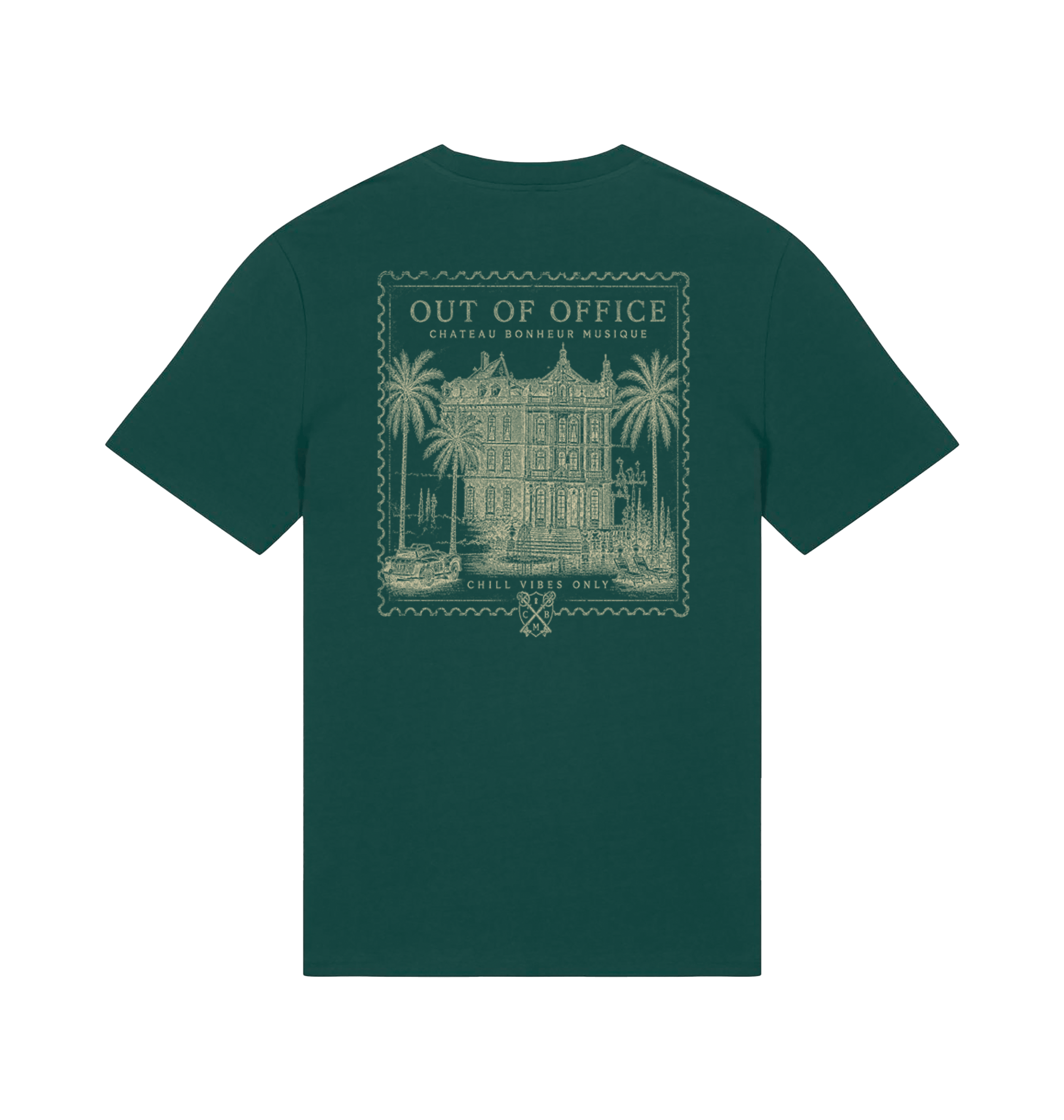 Glazed Green Printed T-shirt Back