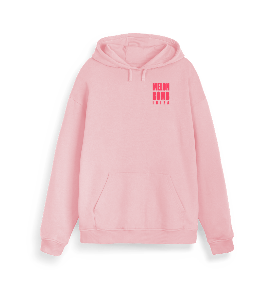 Melon Bomb Square Logo Print Unisex Hoodie-Essential Republik-Essential Republik