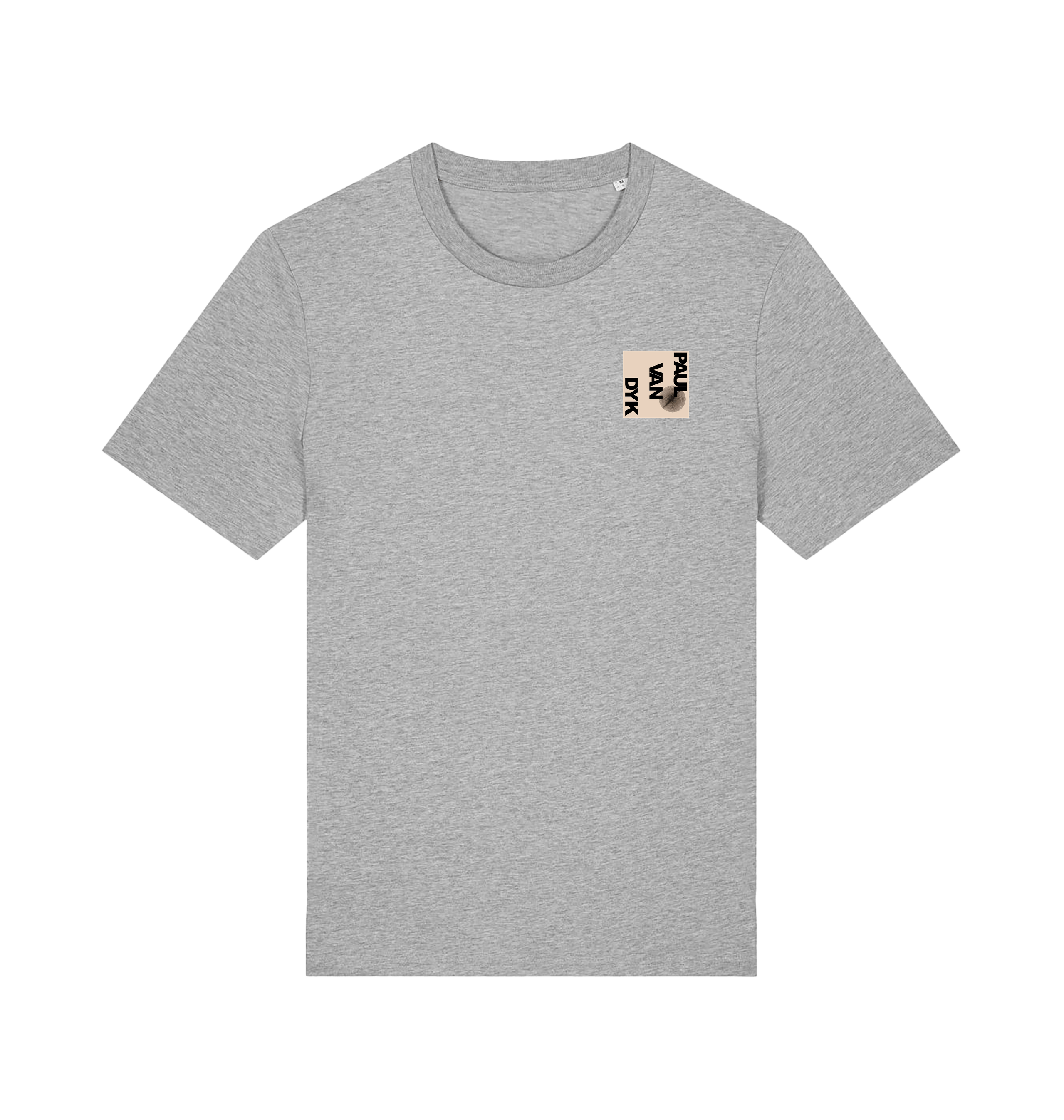 Heather Grey Printed T-shirt Front