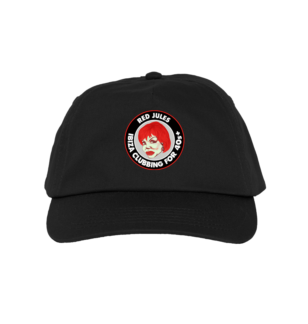 Red Jules Ibiza Clubbing For Over 40s Badge Cap-Essential Republik-Essential Republik