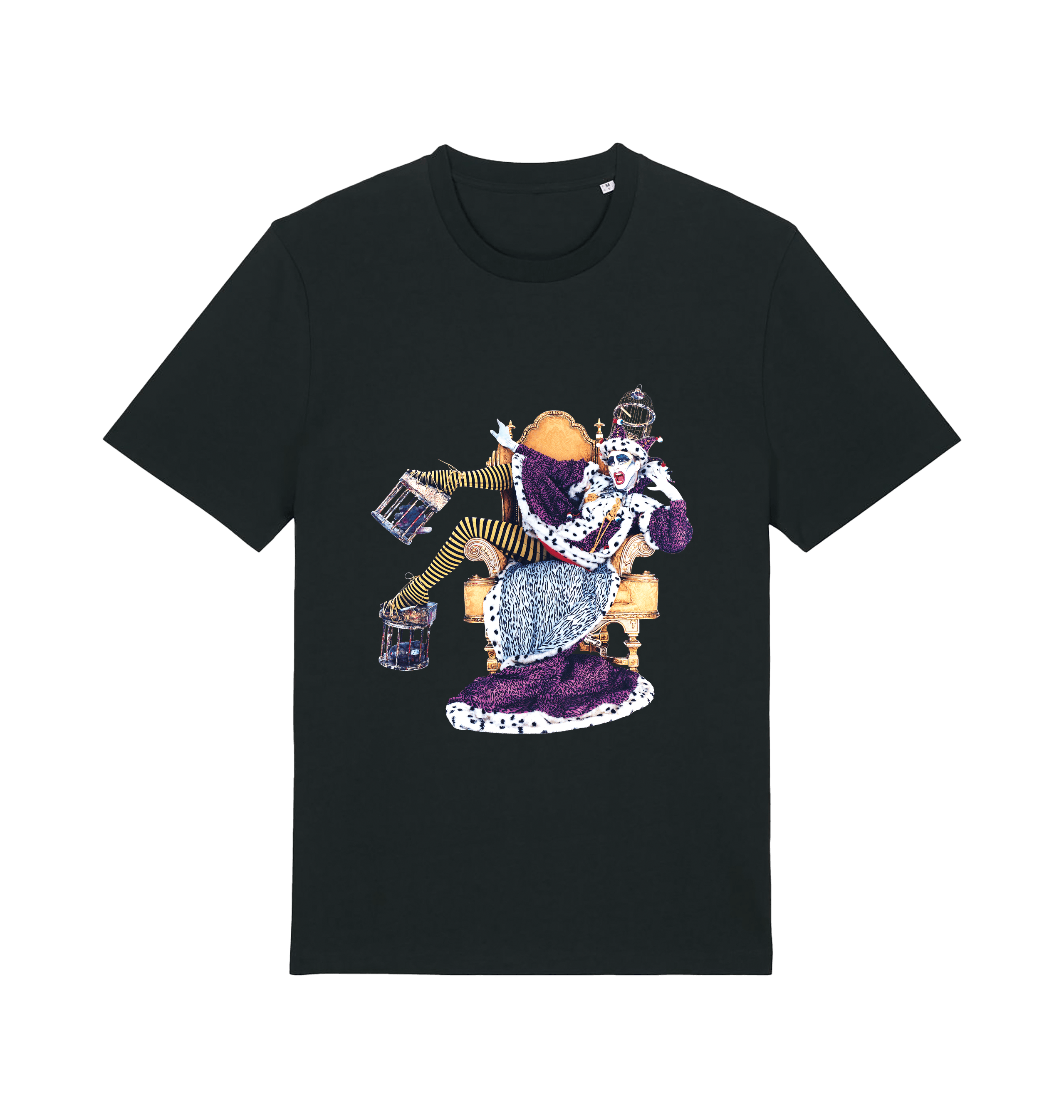 Miss Moneypenny's Clown Unisex Organic White T Shirt-Essential Republik-Essential Republik