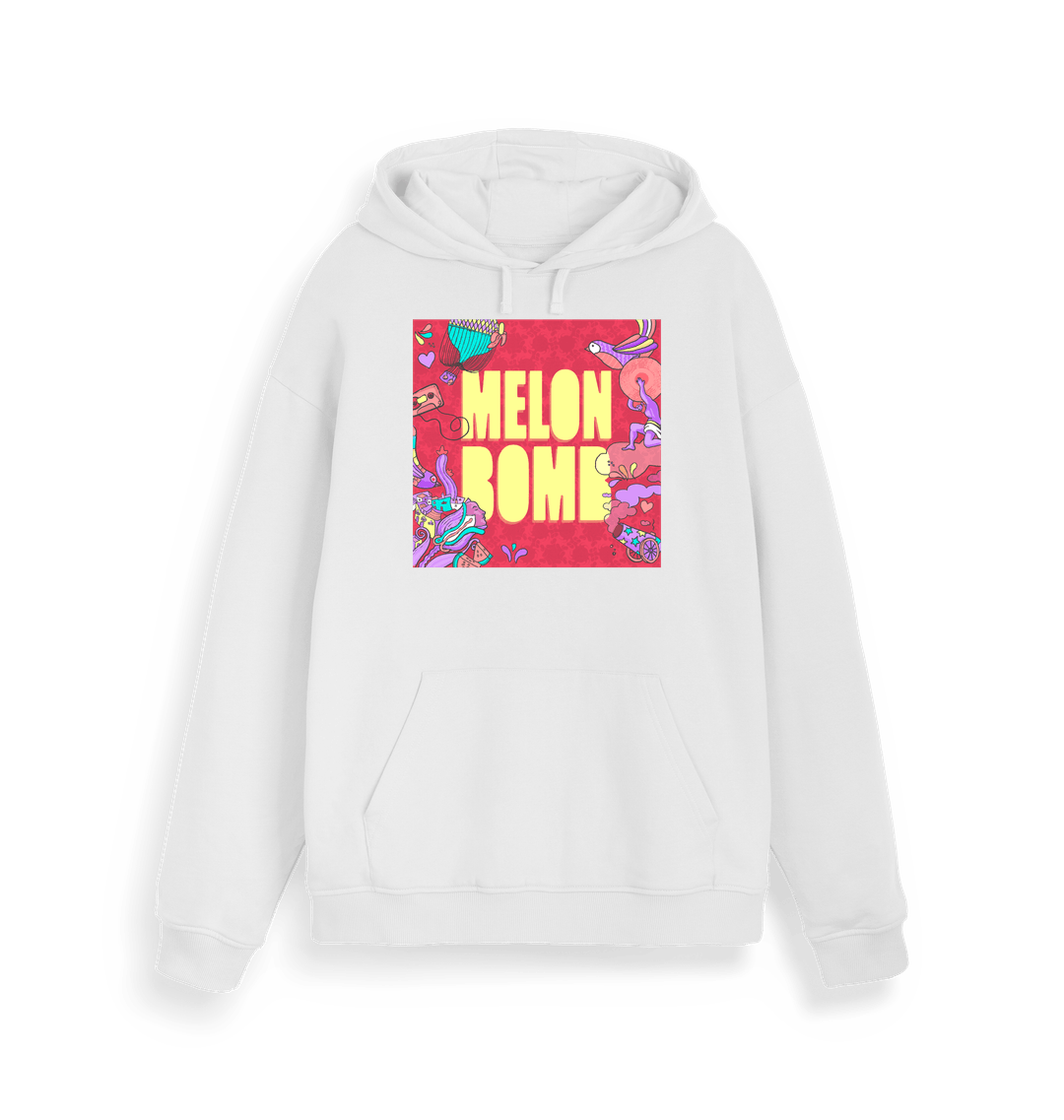 Melon Bomb Fiesta Logo Print Unisex Hoodie-Essential Republik-Essential Republik