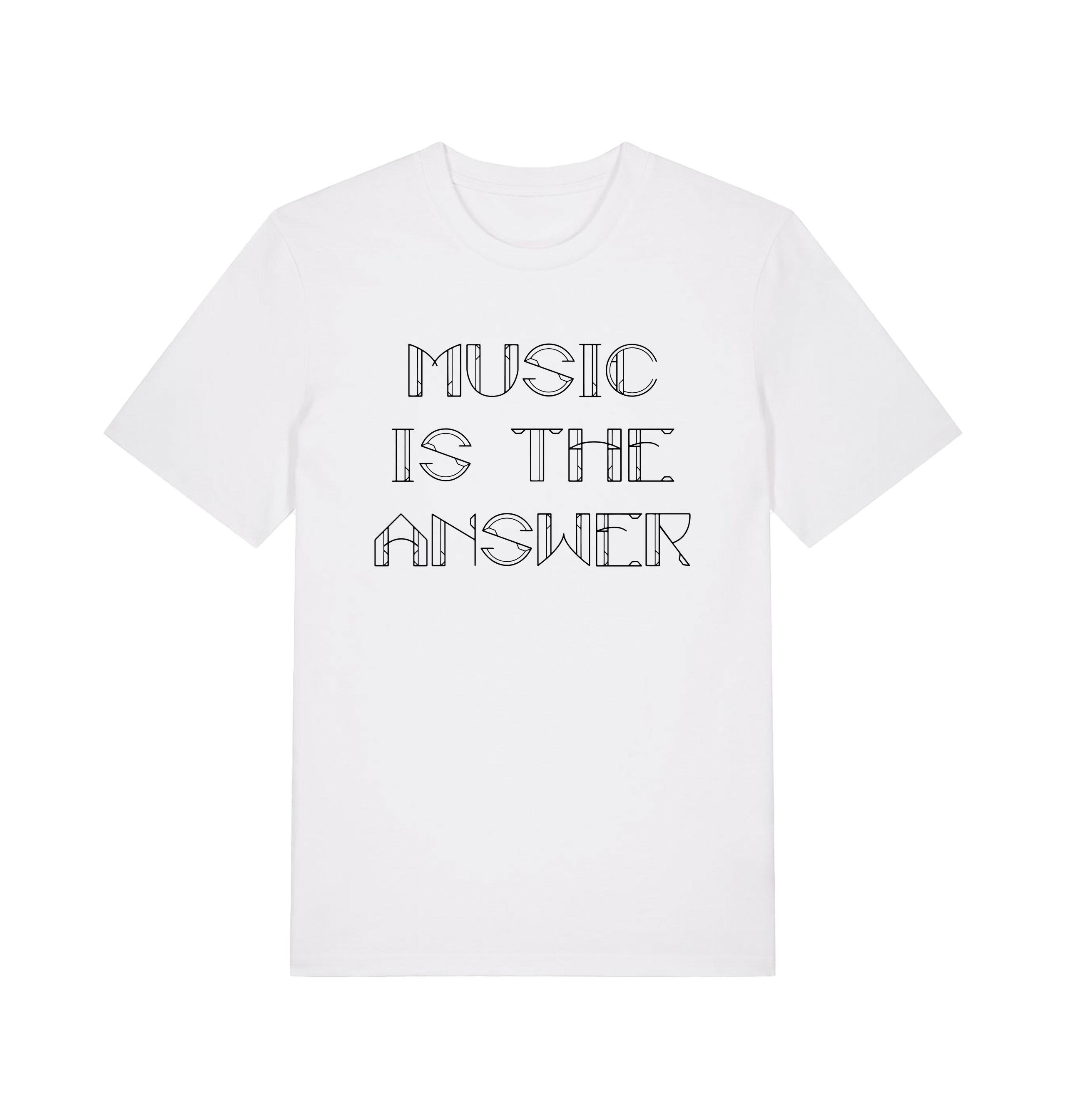 Danny Tenaglia Music Is The Answer Black Text Men's Organic T Shirt-Essential Republik-Essential Republik