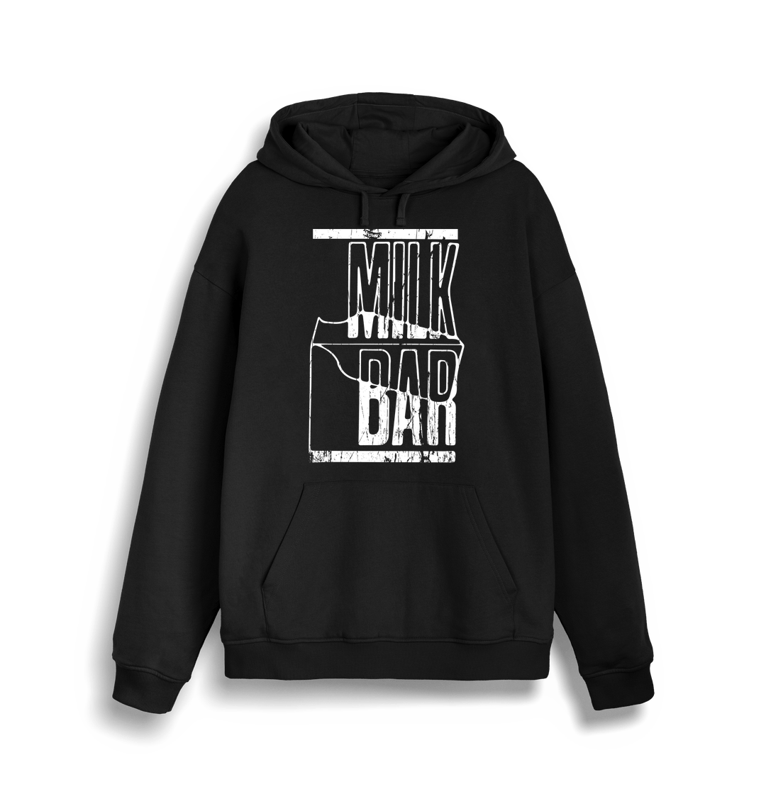 Blood & Sweat Milk Bar Unisex Black Hoodie-Blood & Sweat-Essential Republik