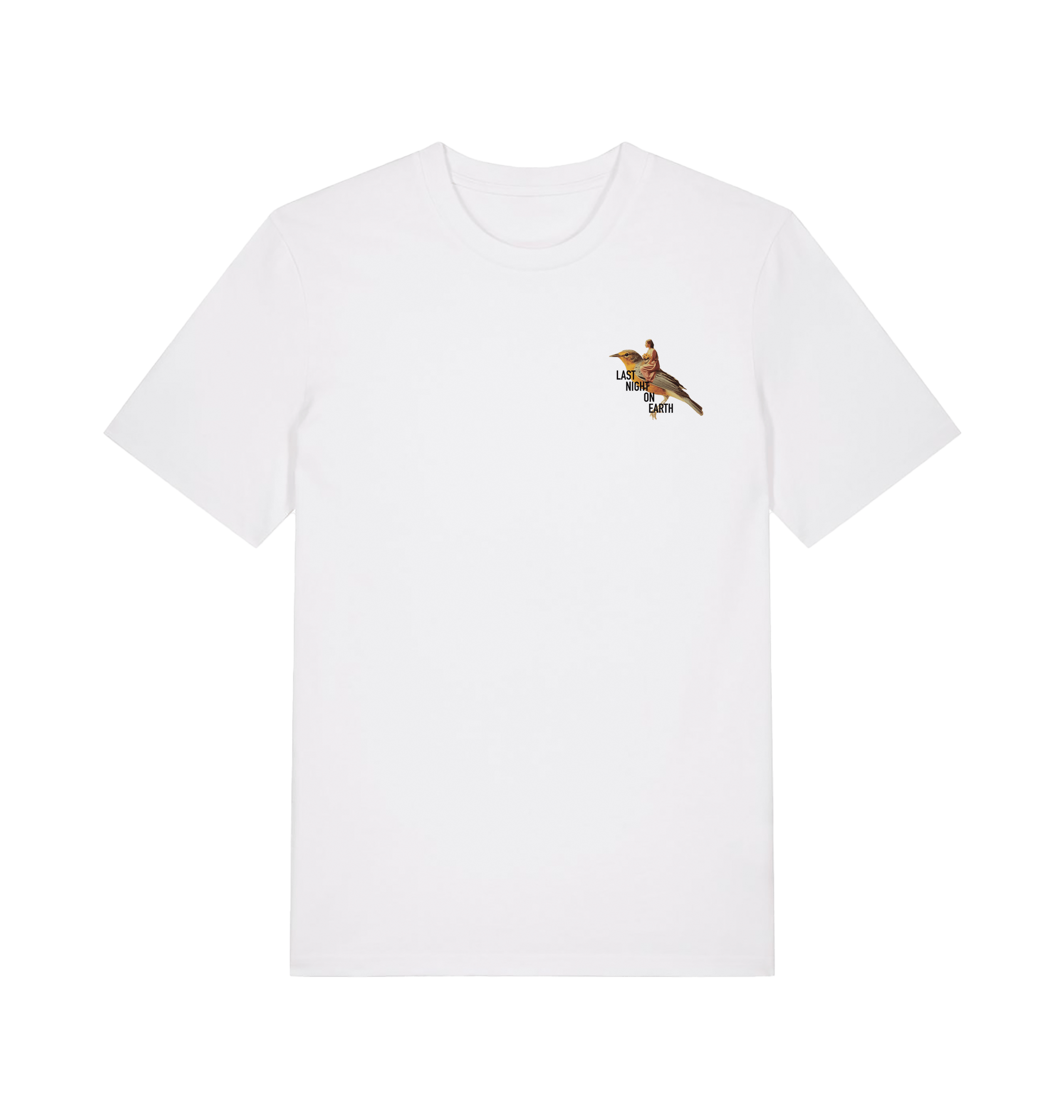 LNOE Bird t shirt in white-LNOE-Essential Republik