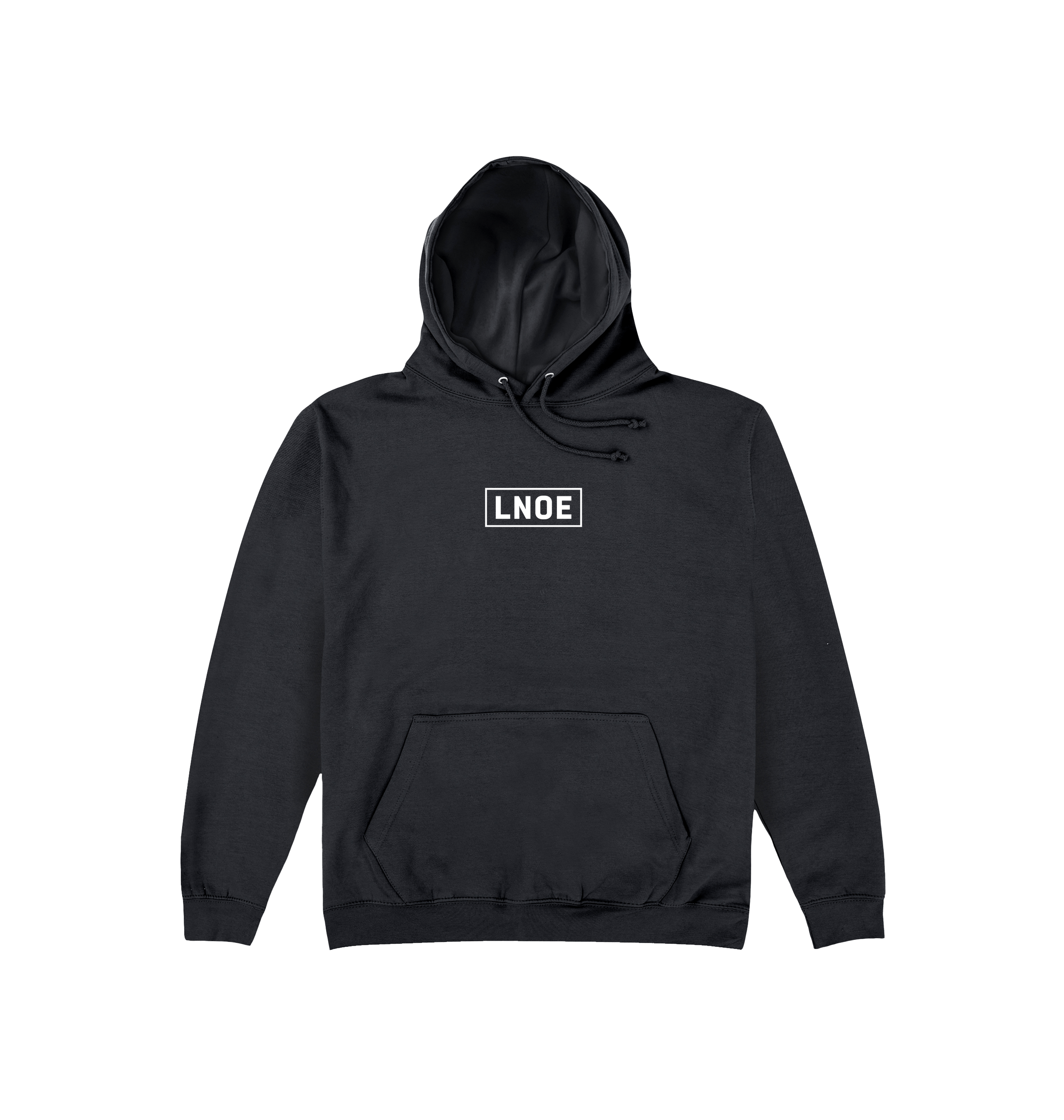 LNOE Logo Front And Back Print Unisex Hoodie-Essential Republik-Essential Republik