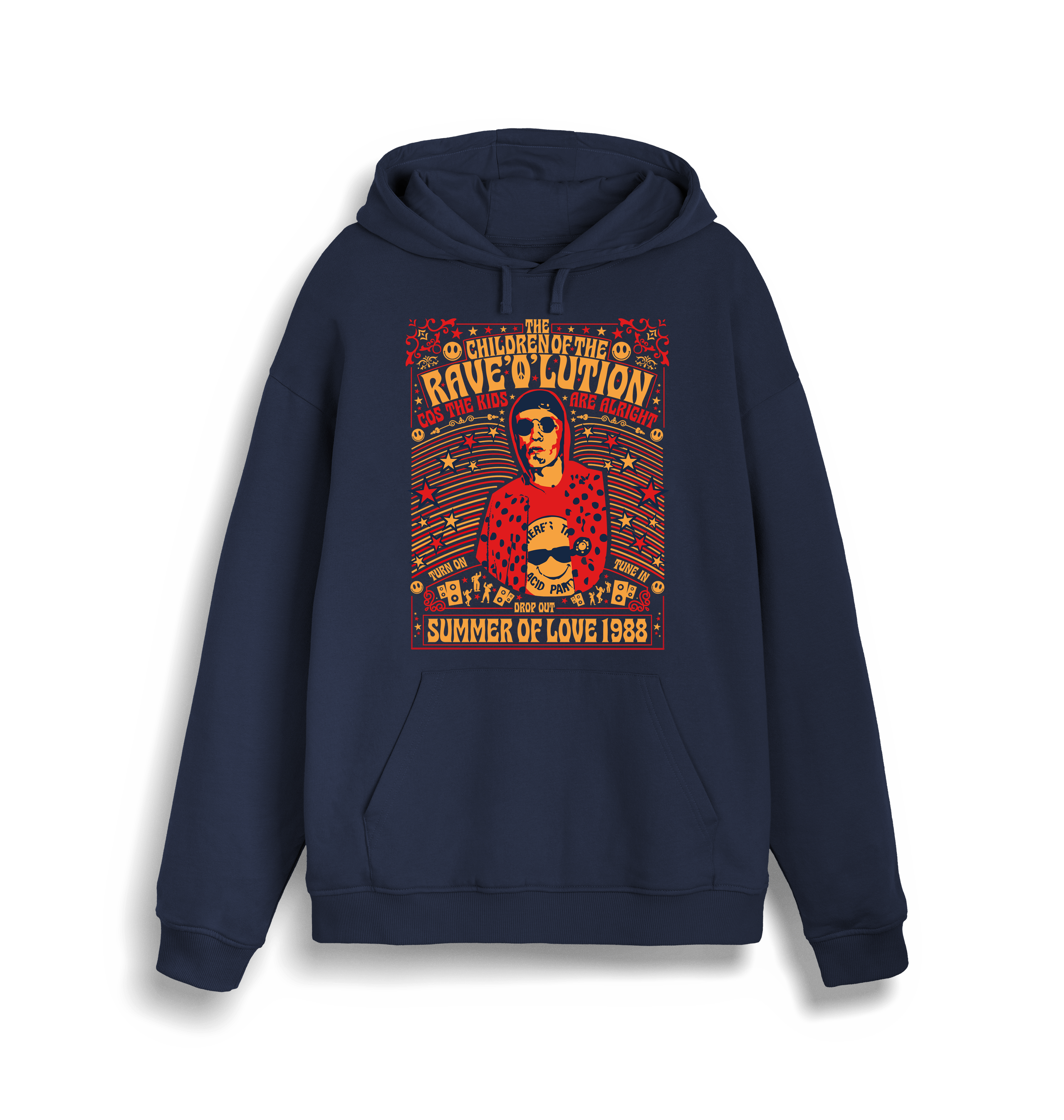 Blood & Sweat Rave 'O' Lution Unisex Hoodie-Essential Republik-Essential Republik