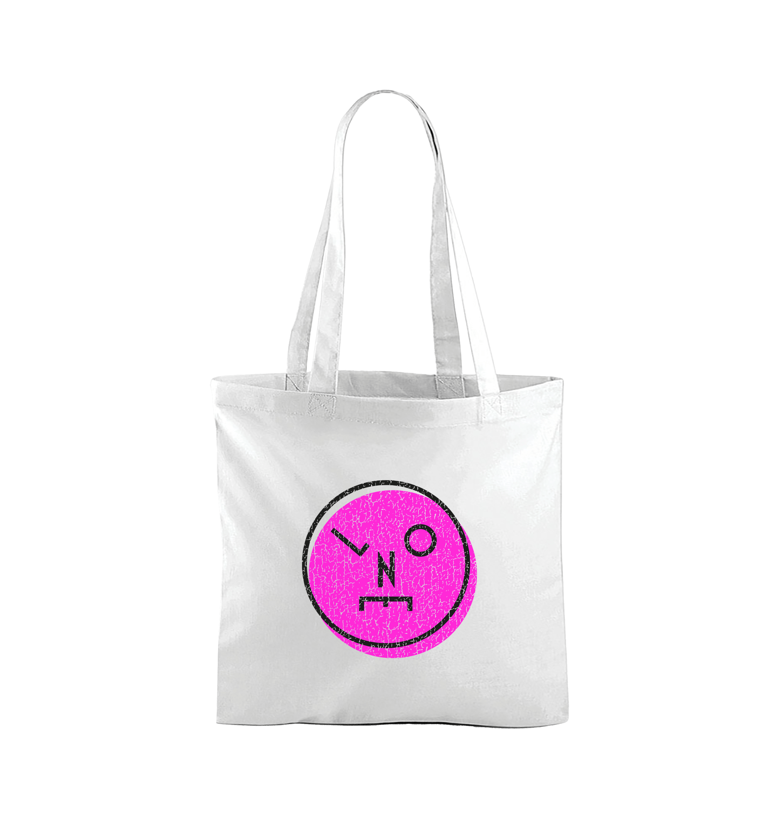 LNOE Logo Distressed Pink Print Tote Bag-Essential Republik-Essential Republik