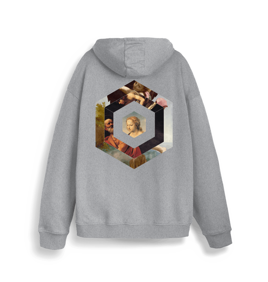 Heather Grey Printed Sweater