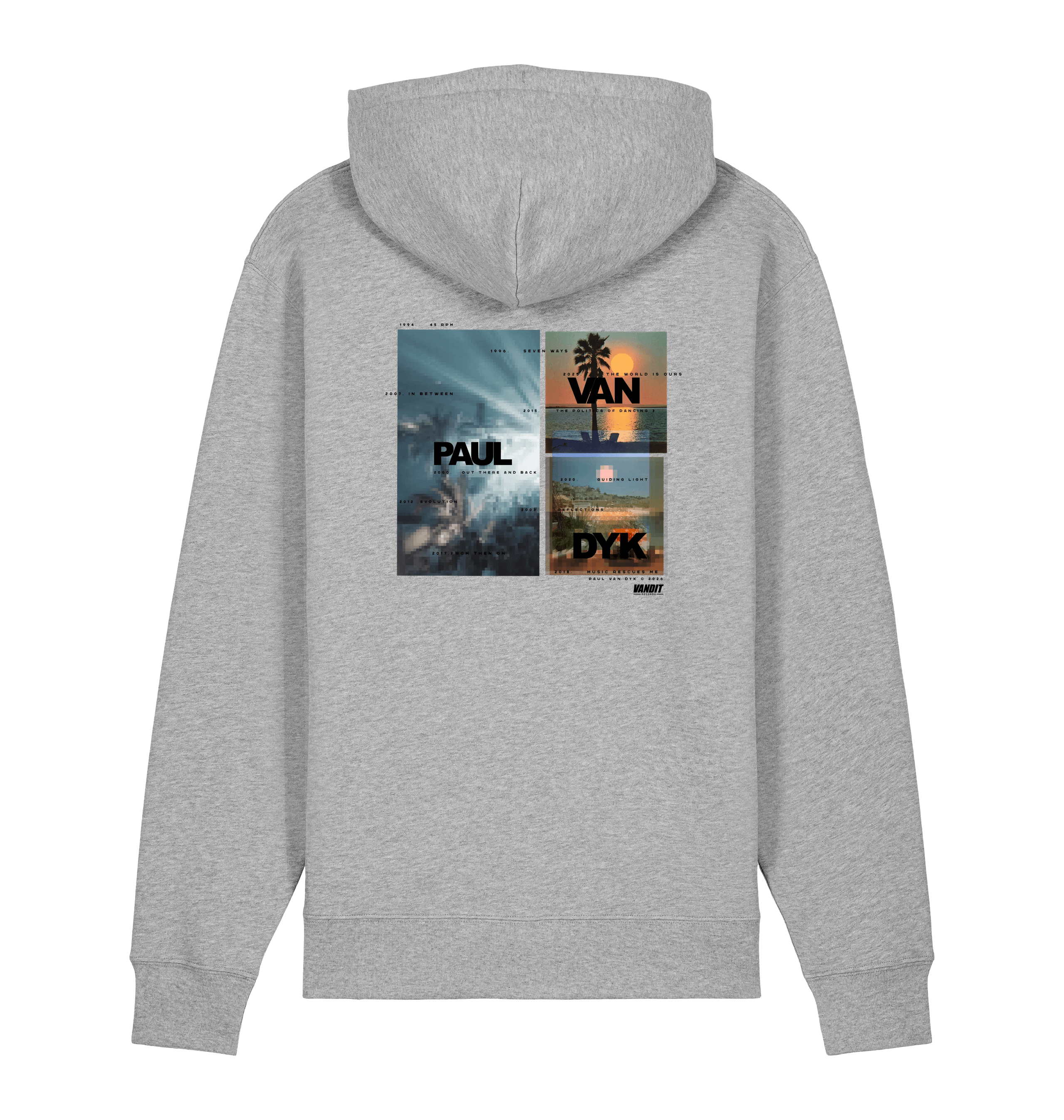 Paul Van Dyk Ibiza scenic unisex hoodie in grey-Essential Republik-Essential Republik