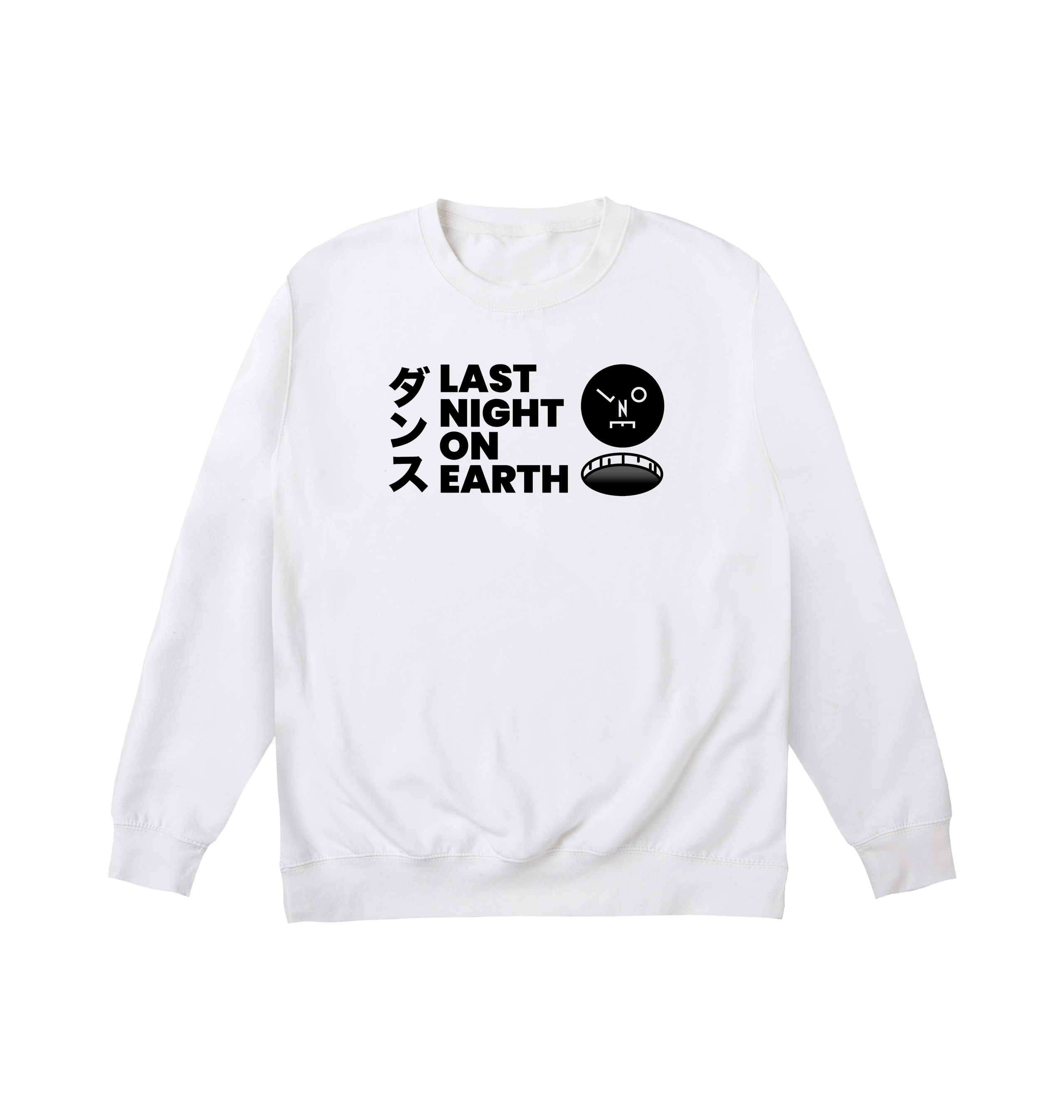 LNOE Text Print Unisex White Sweatshirt-Essential Republik-Essential Republik