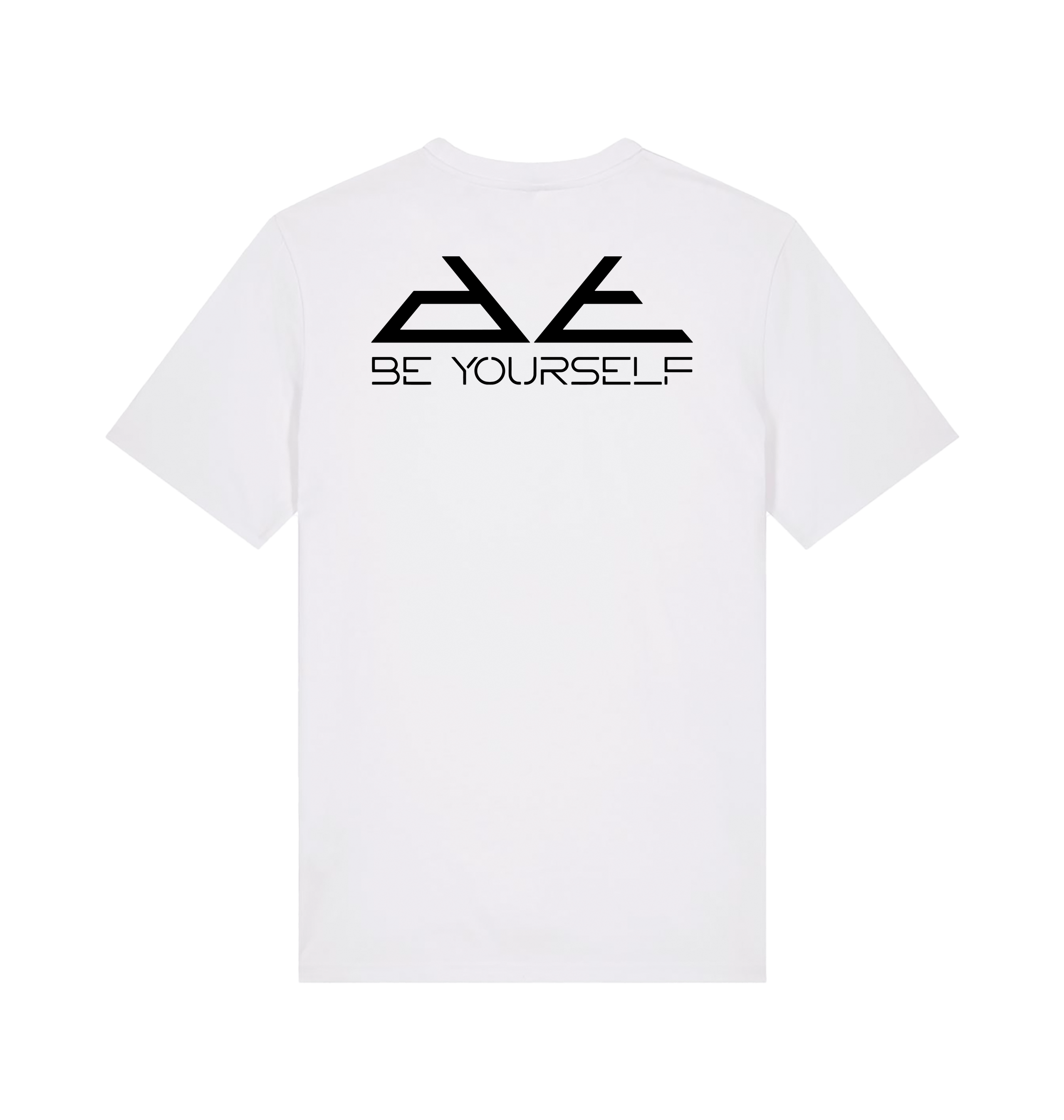 Danny Tenaglia Pyramid Logo Front And Back Print Men's Organic White T Shirt-Essential Republik-Essential Republik