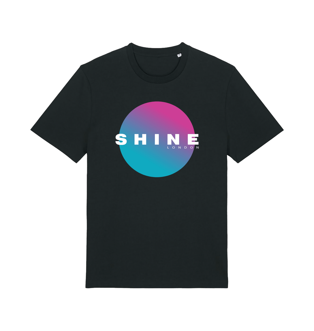 Shine Ibiza Shine London Logo Print Unisex Organic T Shirt-Essential Republik-Essential Republik