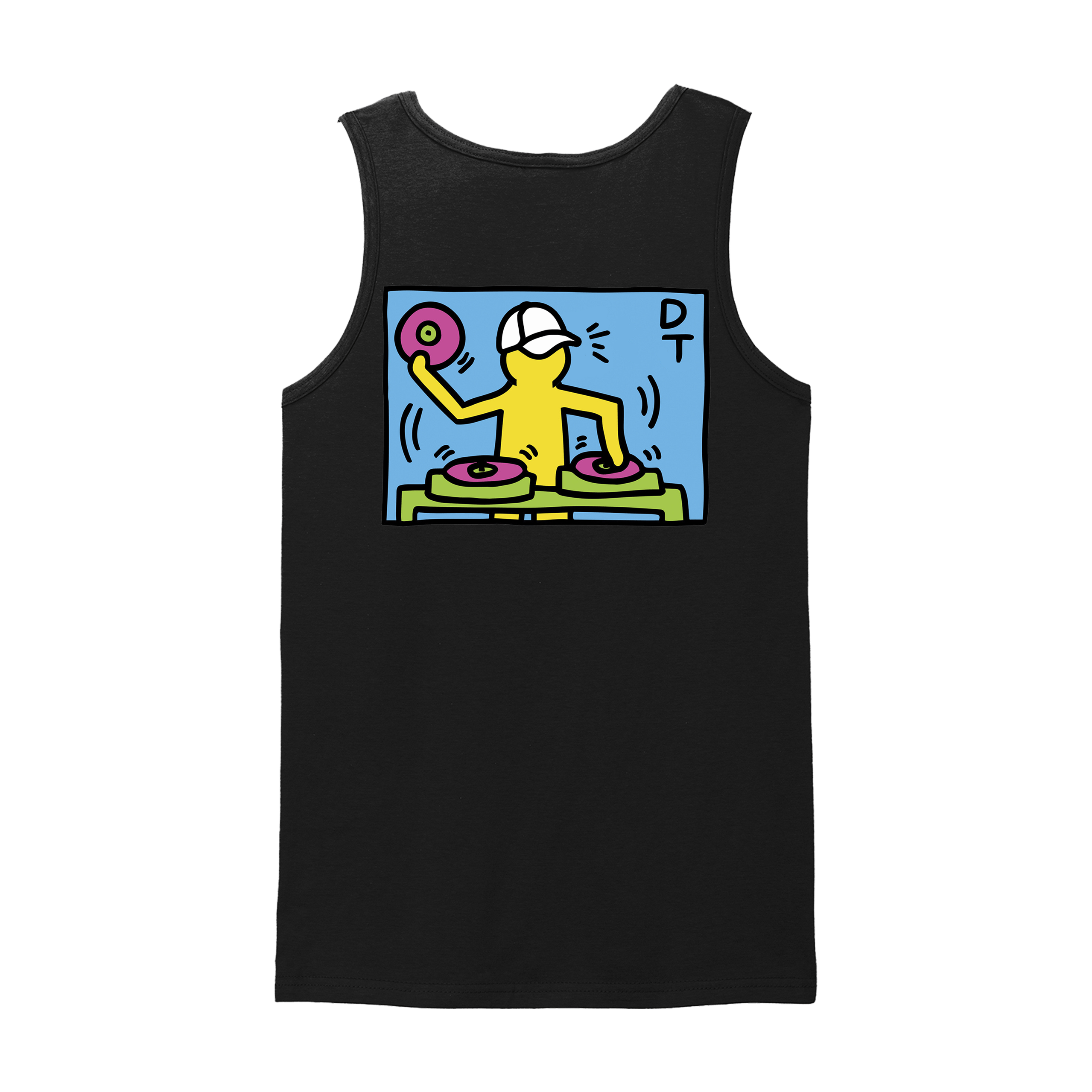 Danny Tenaglia Haring Black Tank Top-Essential Republik-Essential Republik