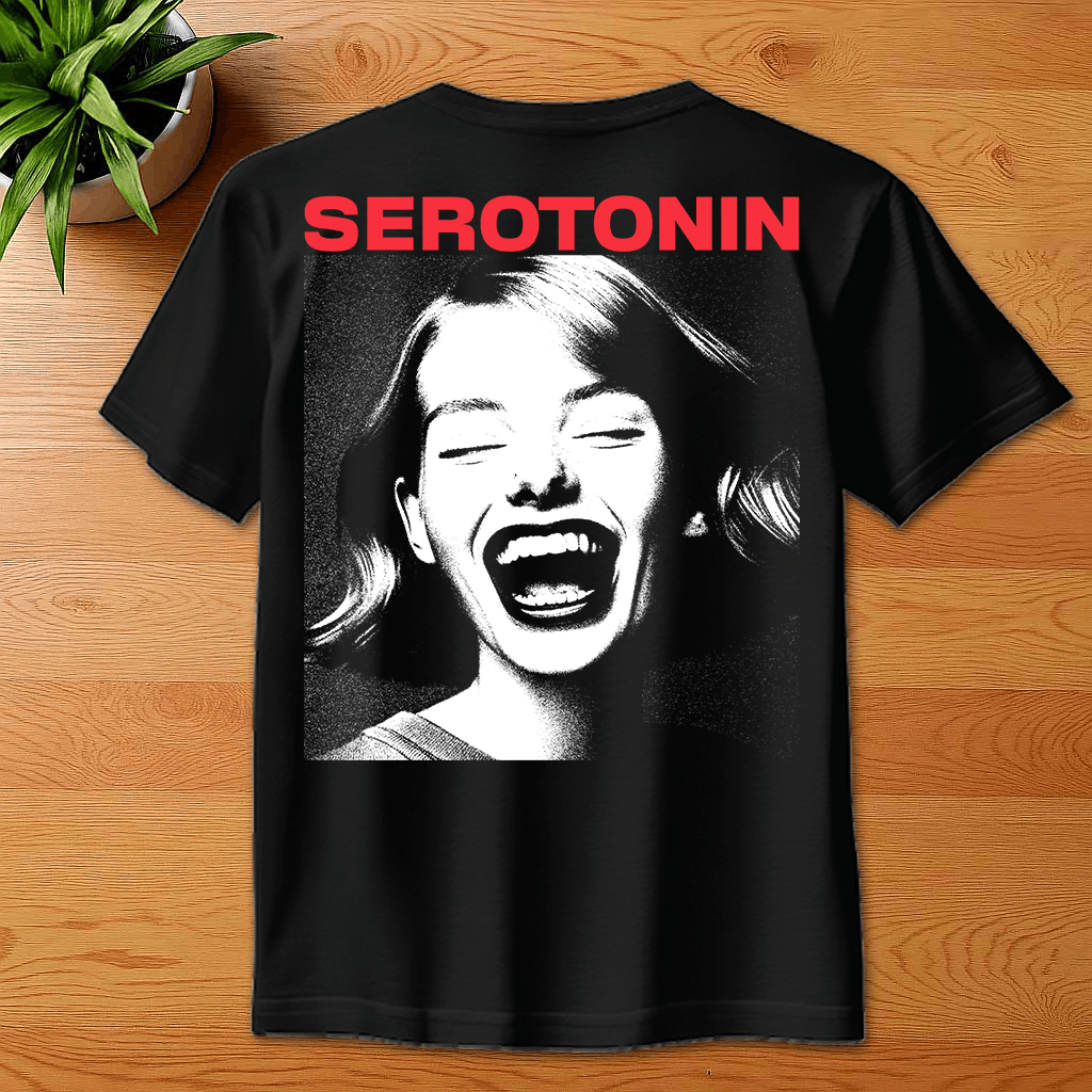 Joris Voorn Serotonin print oversized t shirt in black-Joris Voorn-Essential Republik