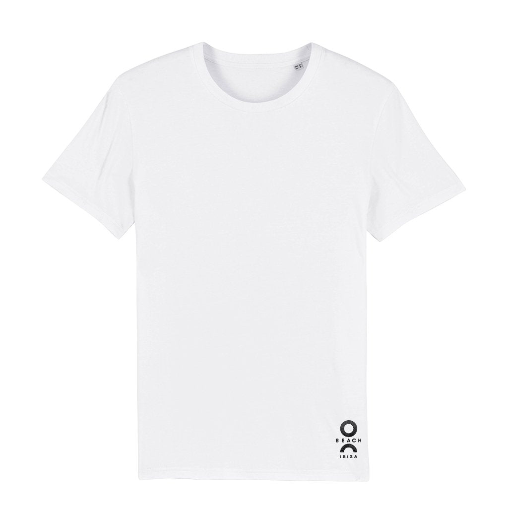 O Beach Black Embroidered Logo Men's Organic T-Shirt-O Beach-Essential Republik