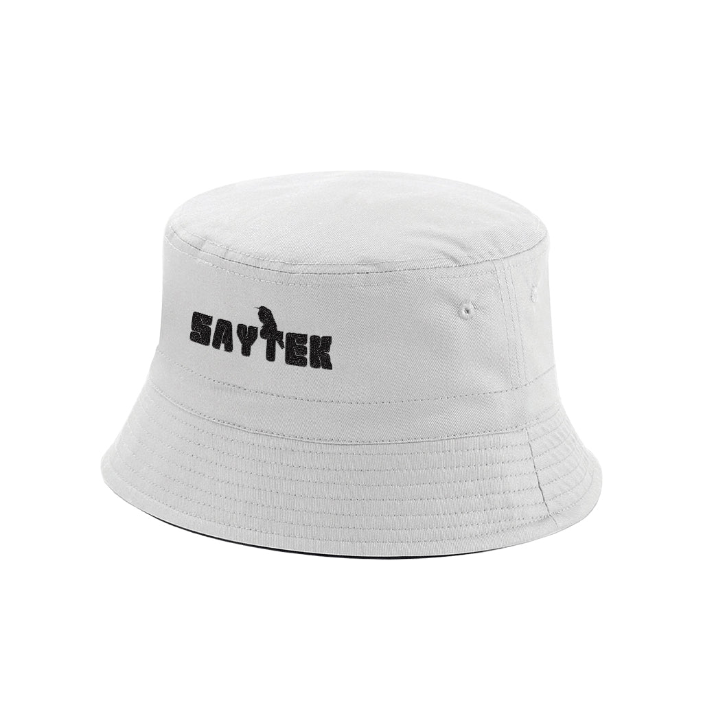 SAYTEK Black Embroidered Logo Bucket Hat-SAYTEK-Essential Republik