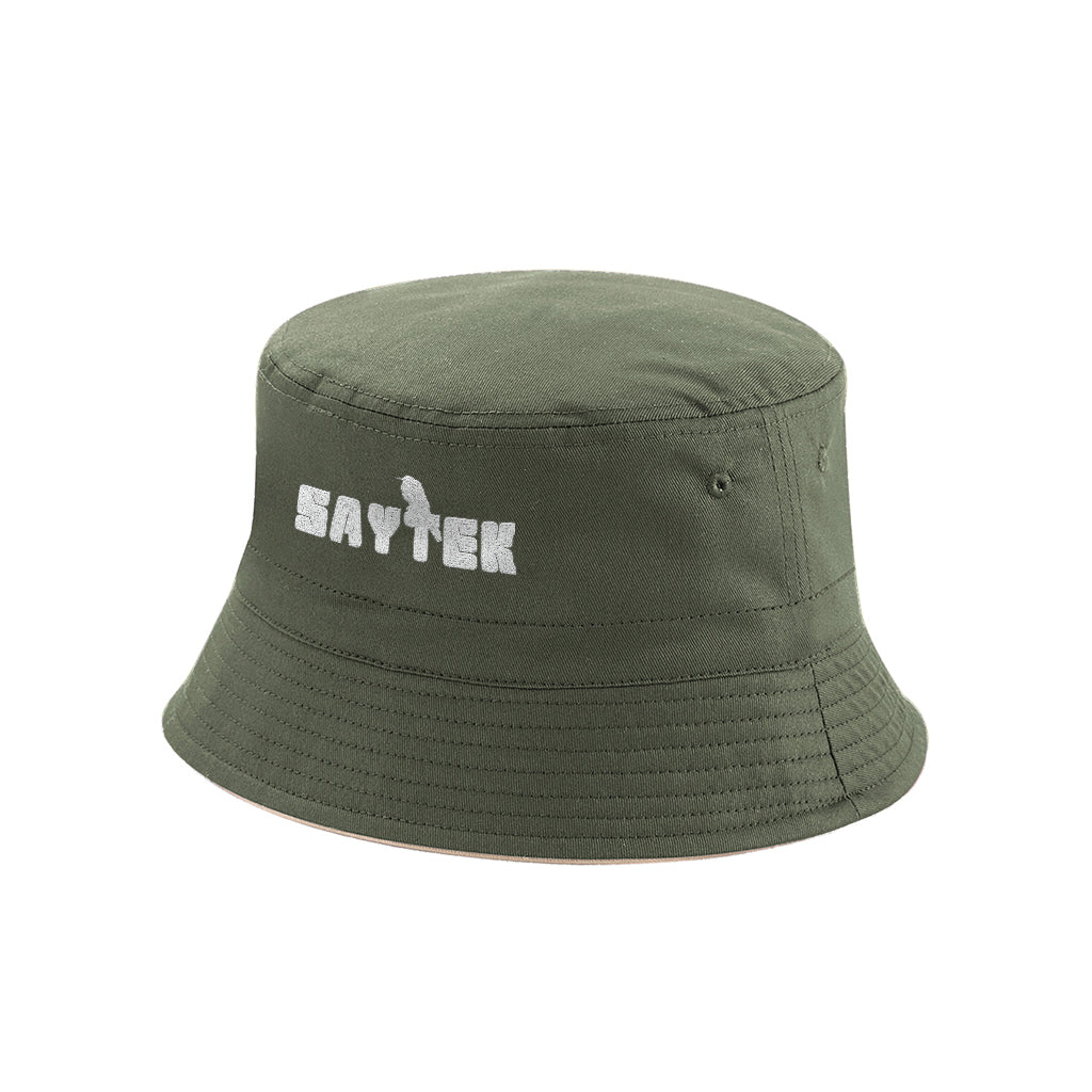 SAYTEK Silver Embroidered Logo Bucket Hat-SAYTEK-Essential Republik