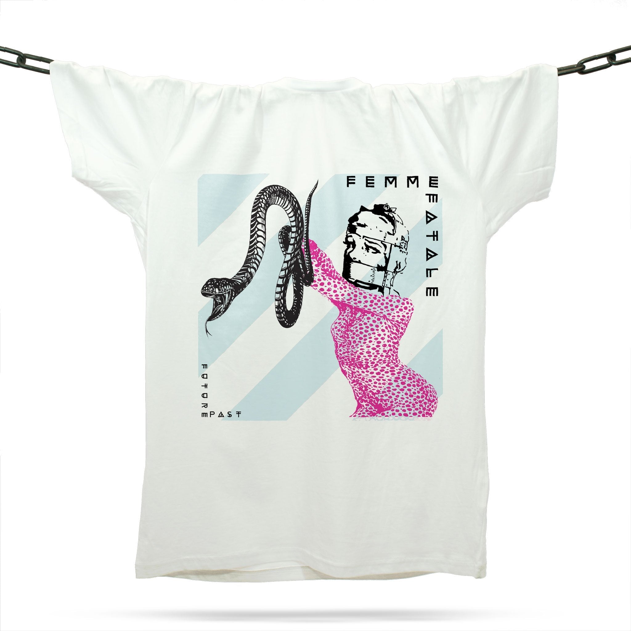 The Femme Fatale T-Shirt / White-Future Past-Essential Republik
