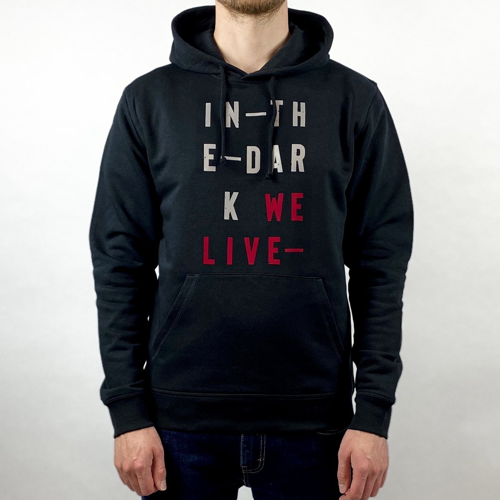 In The Dark We Live Hoodie / Black-Future Past-Essential Republik