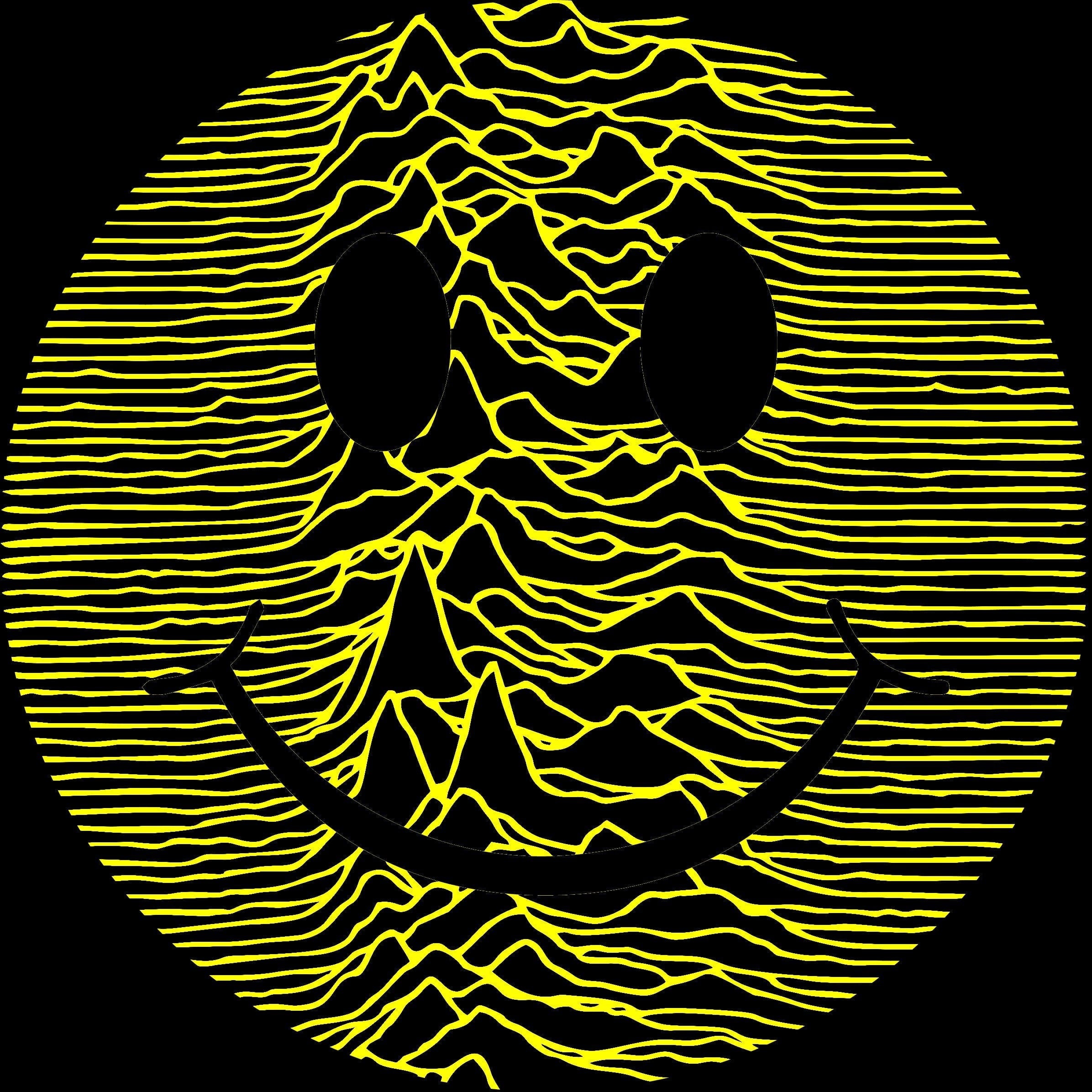 Acid Pulsar Smiler T-Shirt / Black-Future Past-Essential Republik