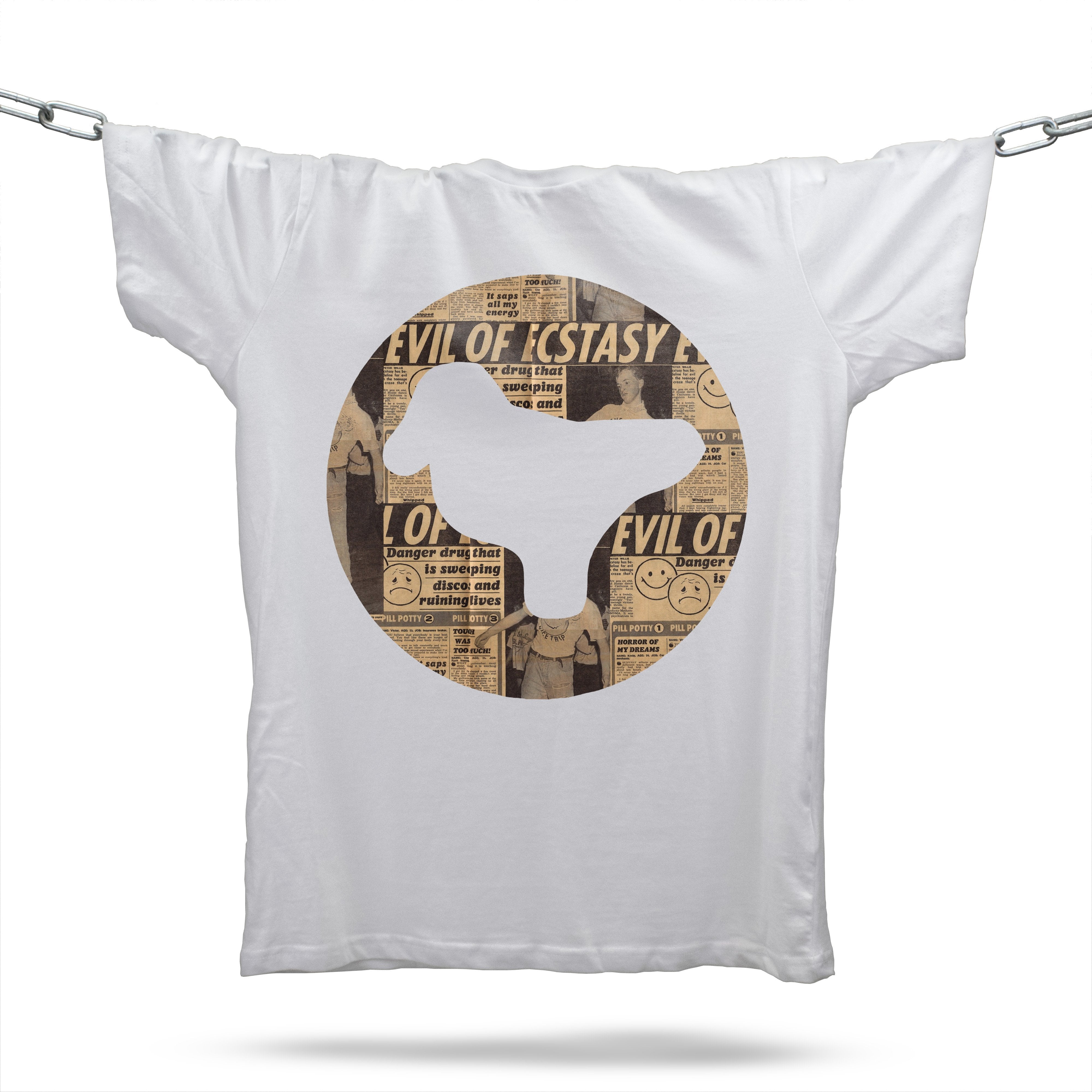 Acid House Bird T-Shirt / White-Future Past-Essential Republik