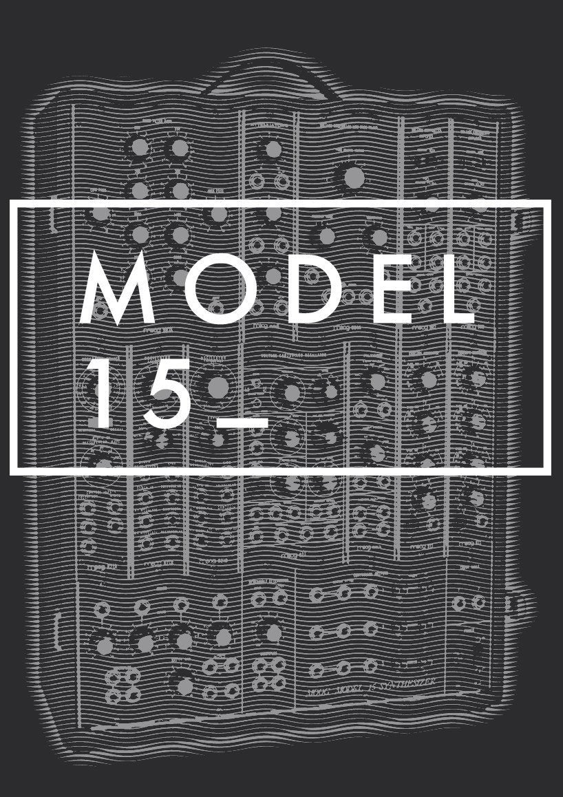 Model-15 Synthesiser T-Shirt / Black-Future Past-Essential Republik