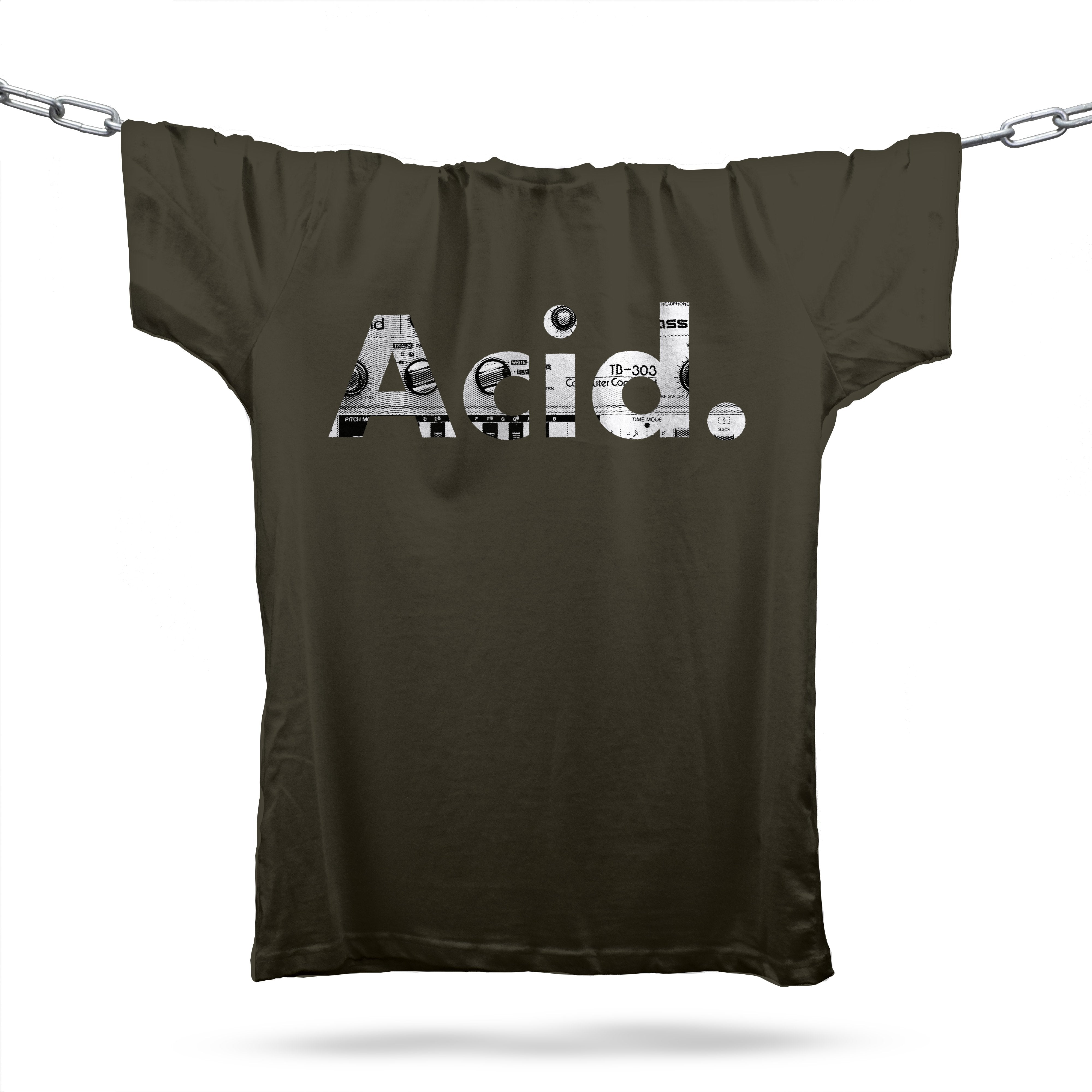 Acid 303 House T-Shirt / Khaki-Future Past-Essential Republik