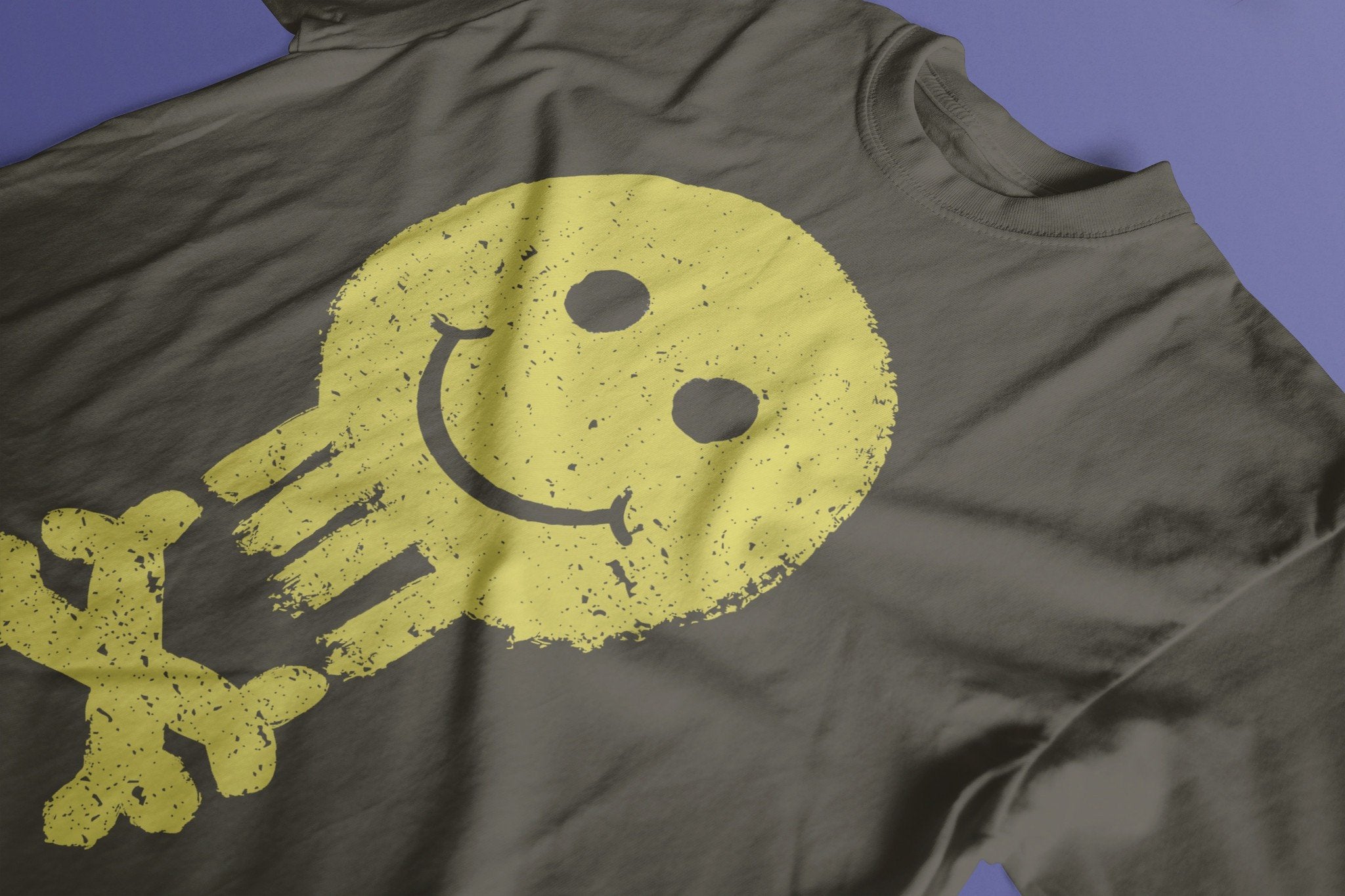 Acid House Pirate T-Shirt / Khaki-Future Past-Essential Republik