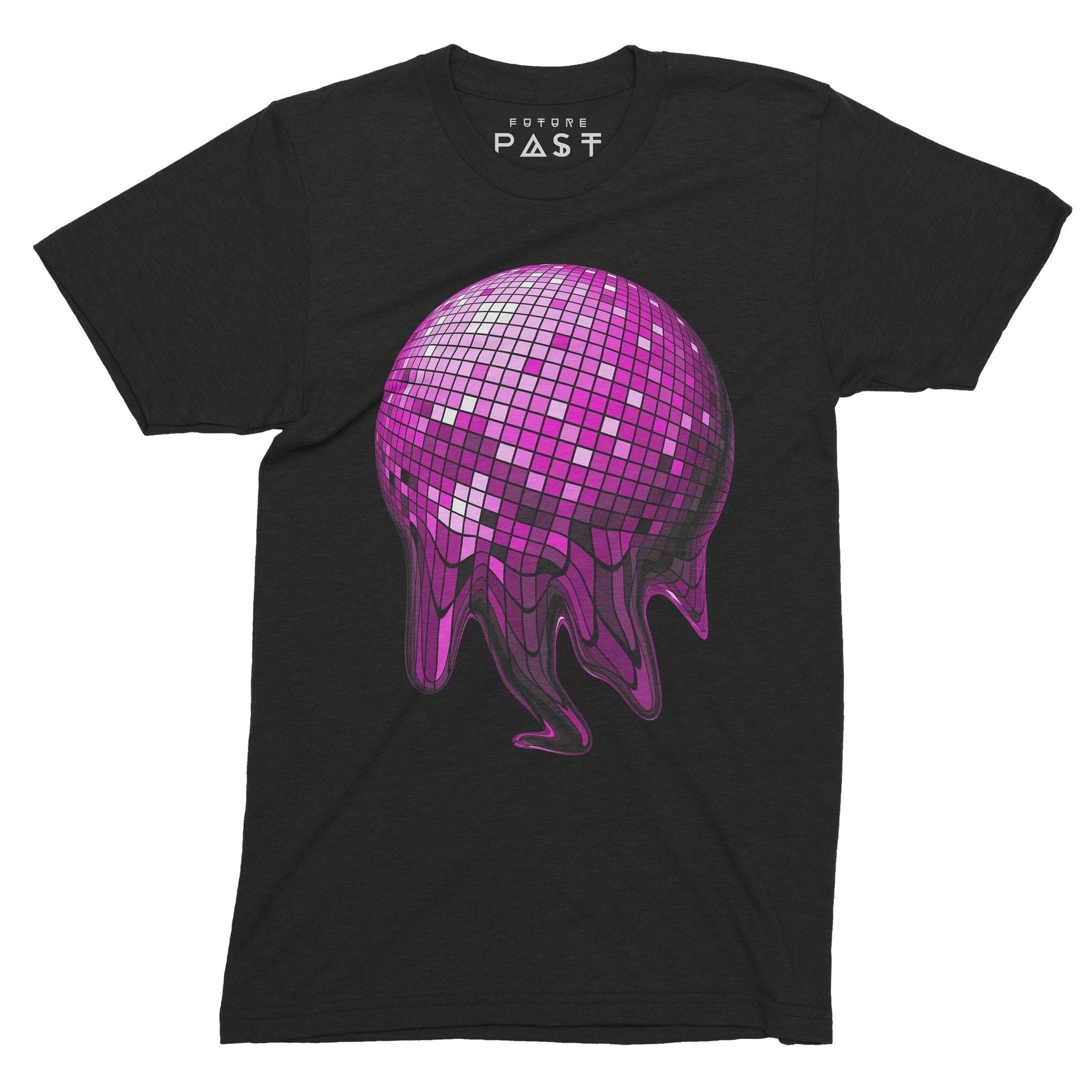 Melted Disco Ball T-Shirt / Black-Future Past-Essential Republik