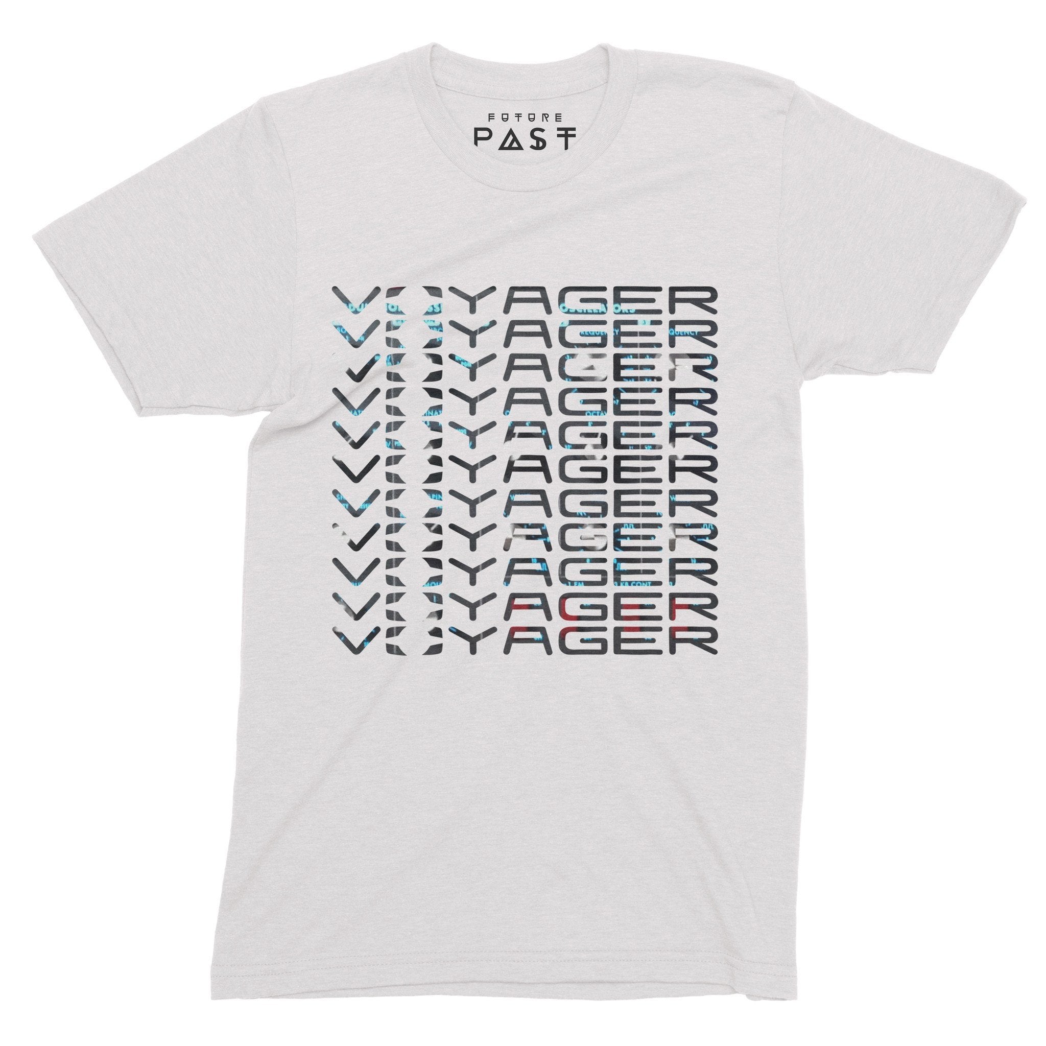 Tribute To Voyager Synthesiser T-Shirt / White-Future Past-Essential Republik