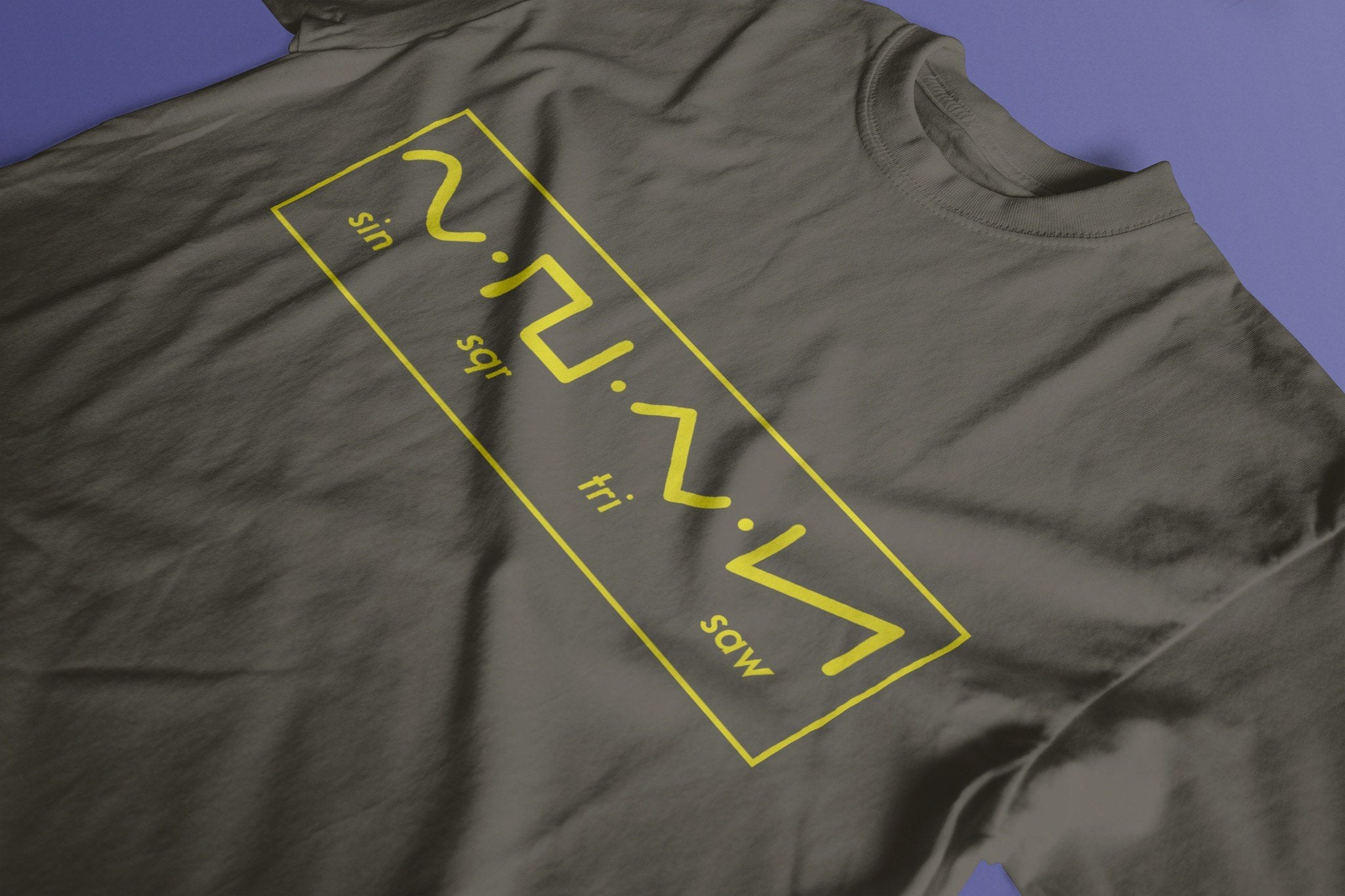 Waveforms T-Shirt / Khaki-Future Past-Essential Republik