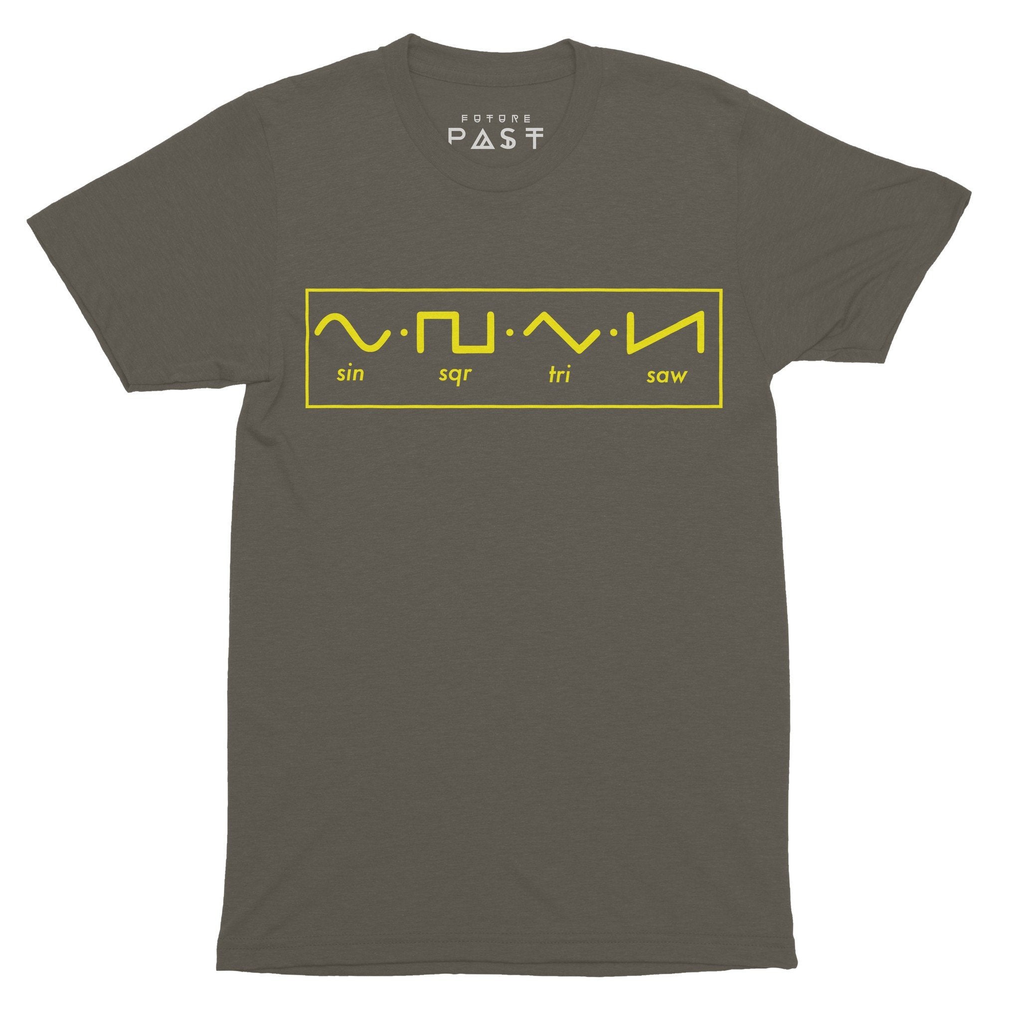 Waveforms T-Shirt / Khaki-Future Past-Essential Republik