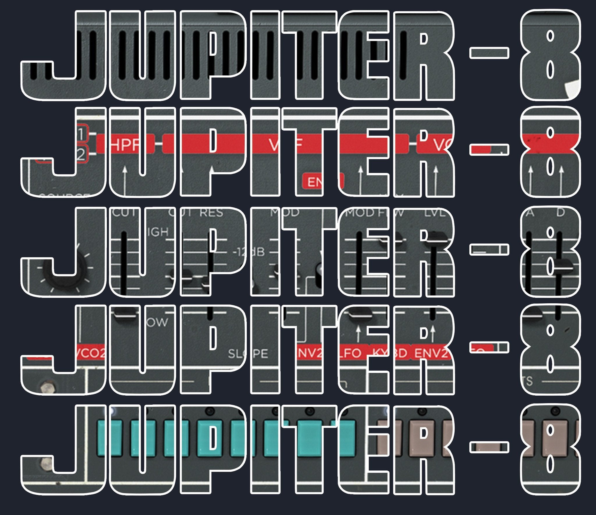 Tribute To Jupiter-8 T-Shirt / Navy-Future Past-Essential Republik