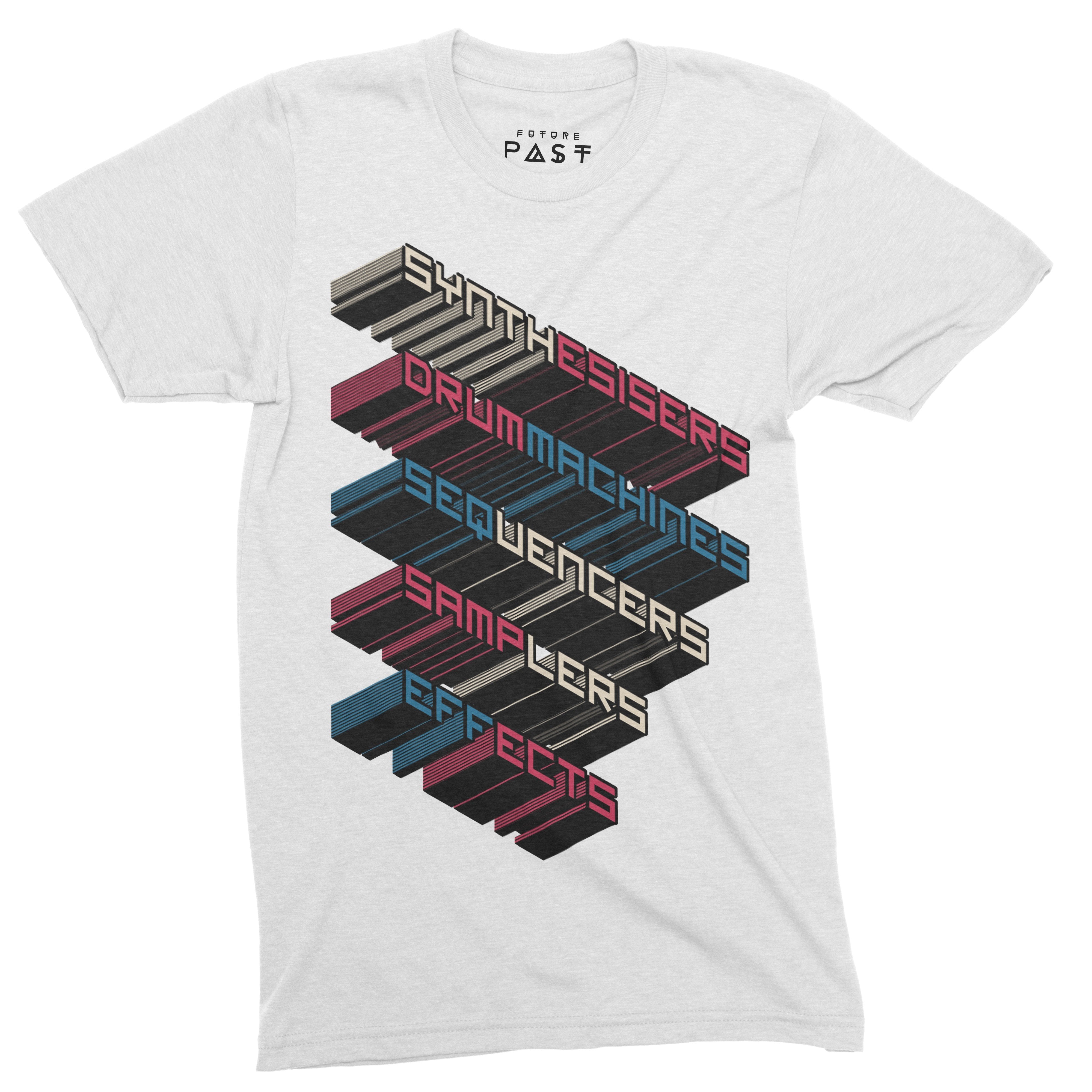 Hardware Synth T-Shirt / White-Future Past-Essential Republik