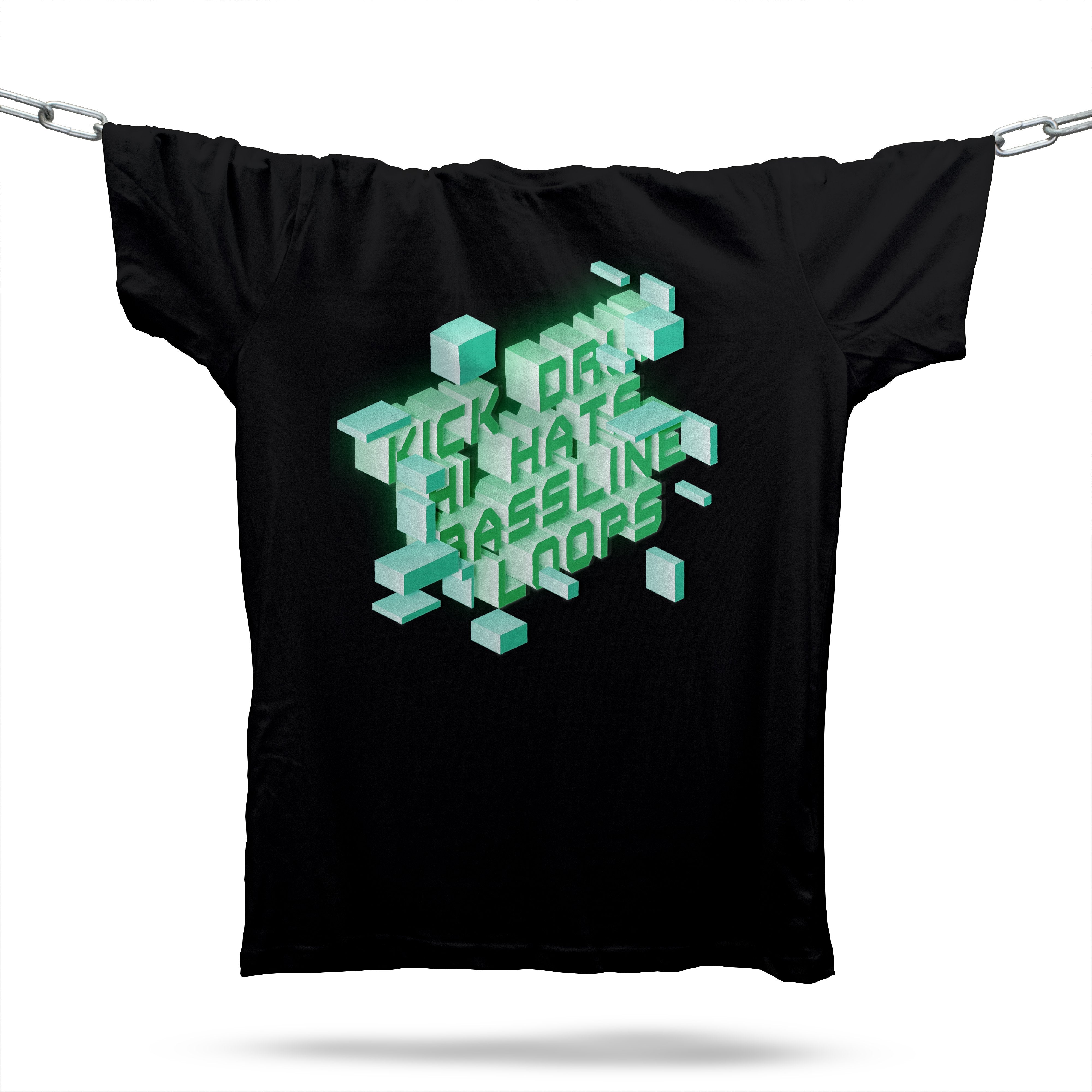 Kick Hat Bass Loop T-Shirt / Black-Future Past-Essential Republik