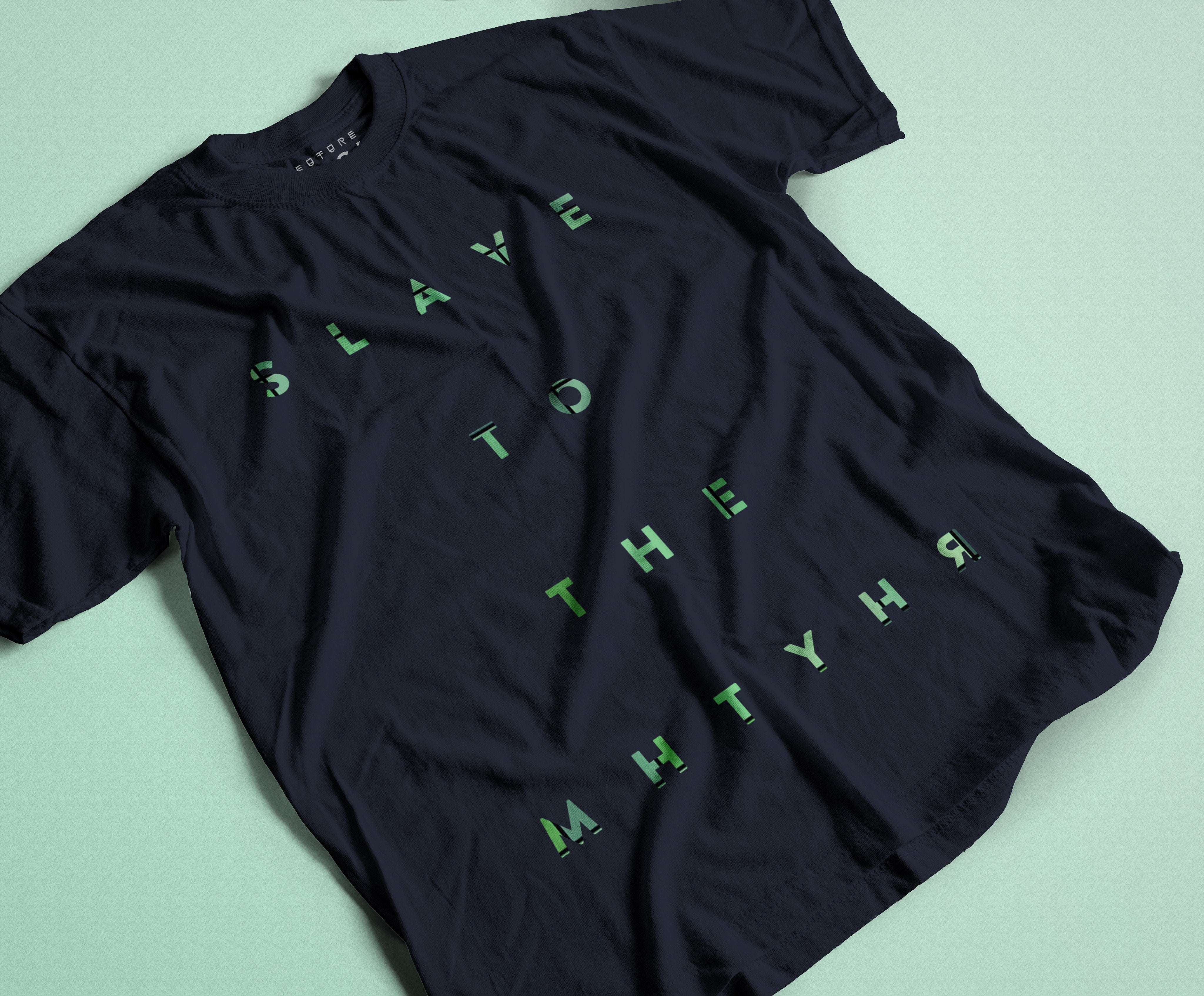 Slave To The Rhythm T-Shirt / Navy-Future Past-Essential Republik